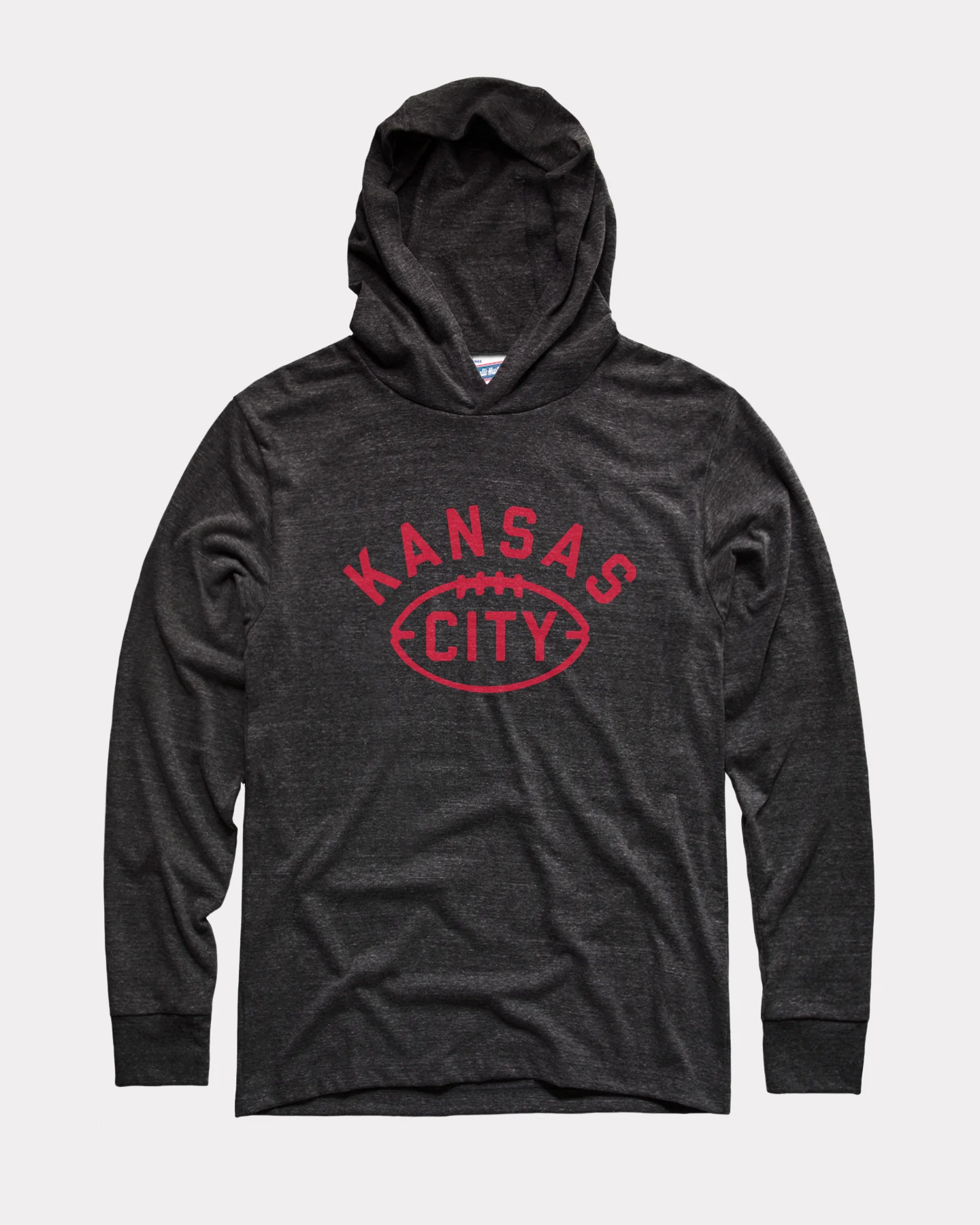 Kansas City Football Black Lightweight Hoodie