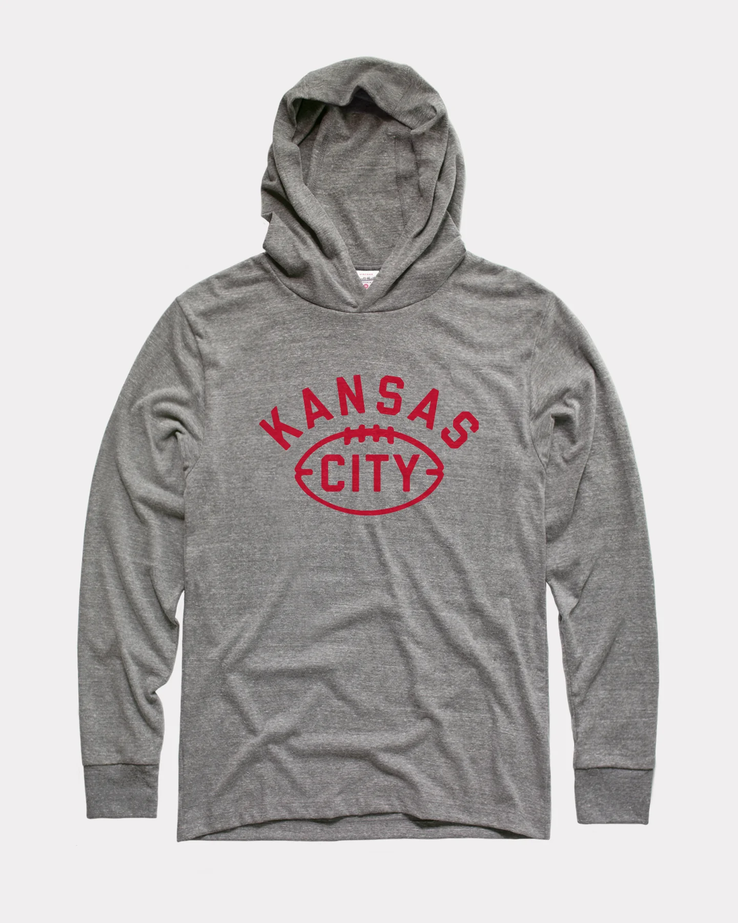 Kansas City Football Grey Lightweight Hoodie