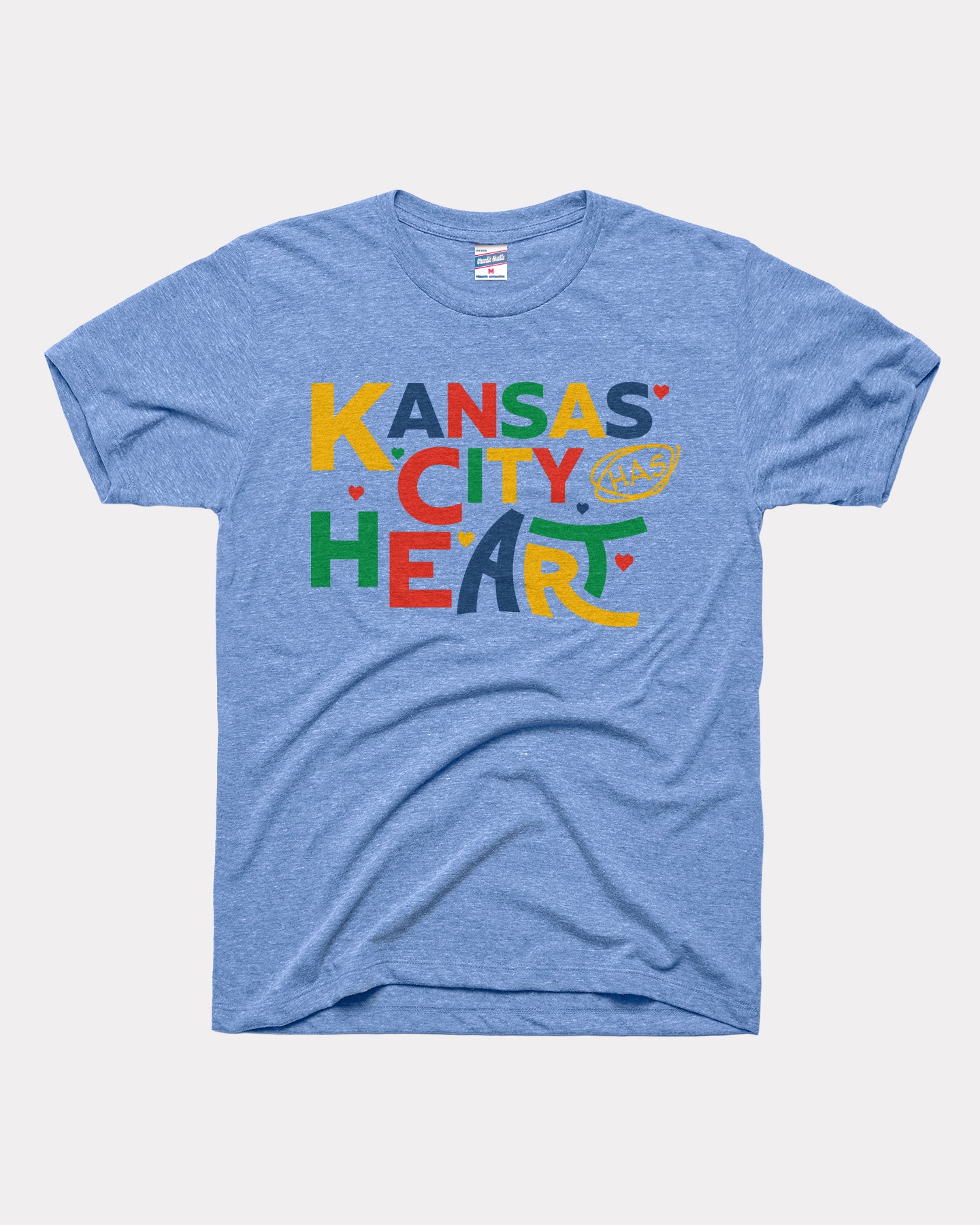 Kansas City Has Heart 2026 Vintage Blue T-Shirt