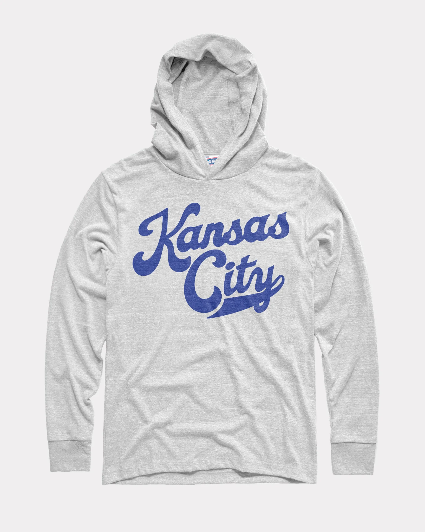 Kansas City Script Ash Lightweight T-Shirt Hoodie