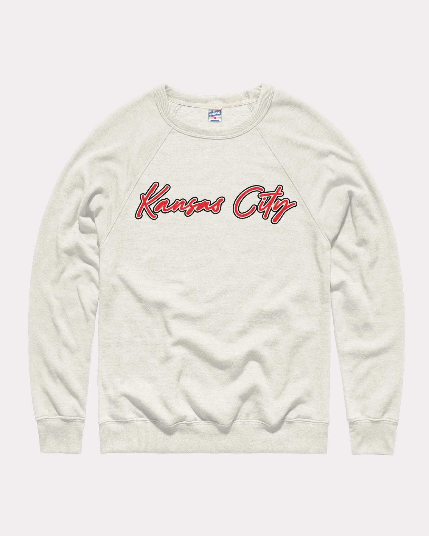 Kansas City Script White Puff Ink Crewneck