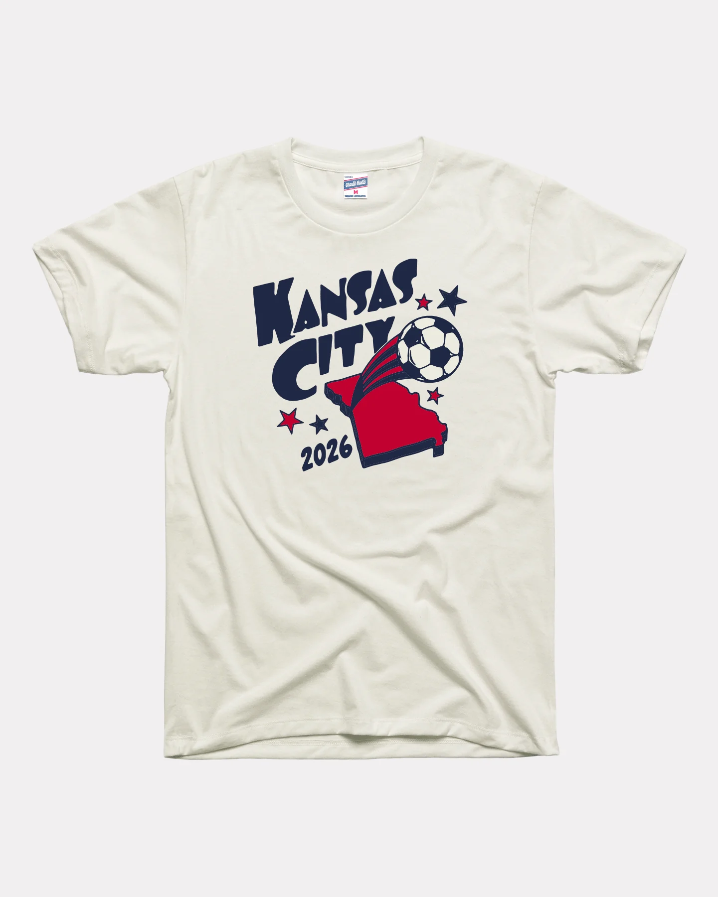 Kansas City Soccer 2026 Vintage White T-Shirt
