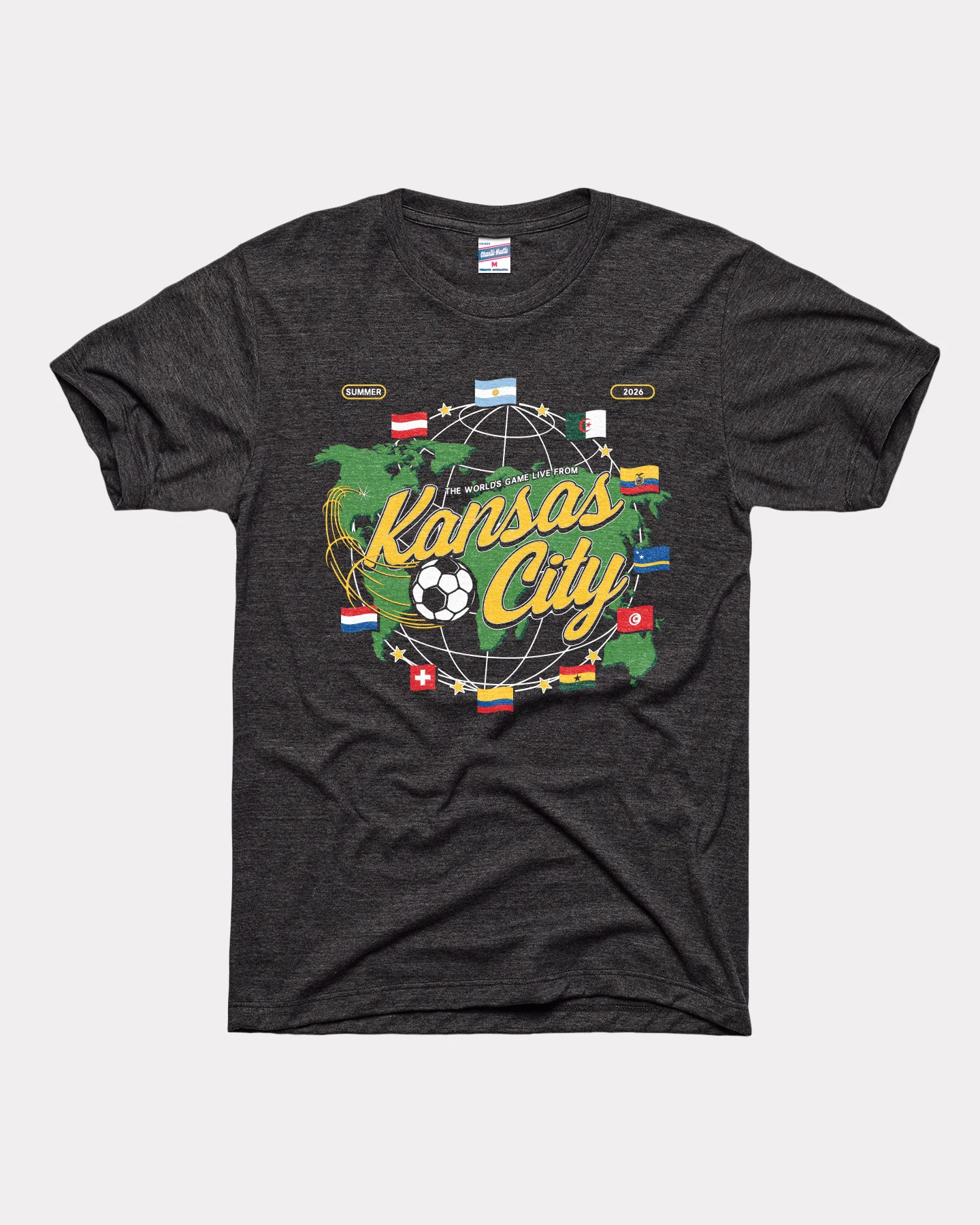 Kansas City Soccer Souvenir Vintage Black Unisex T-Shirt