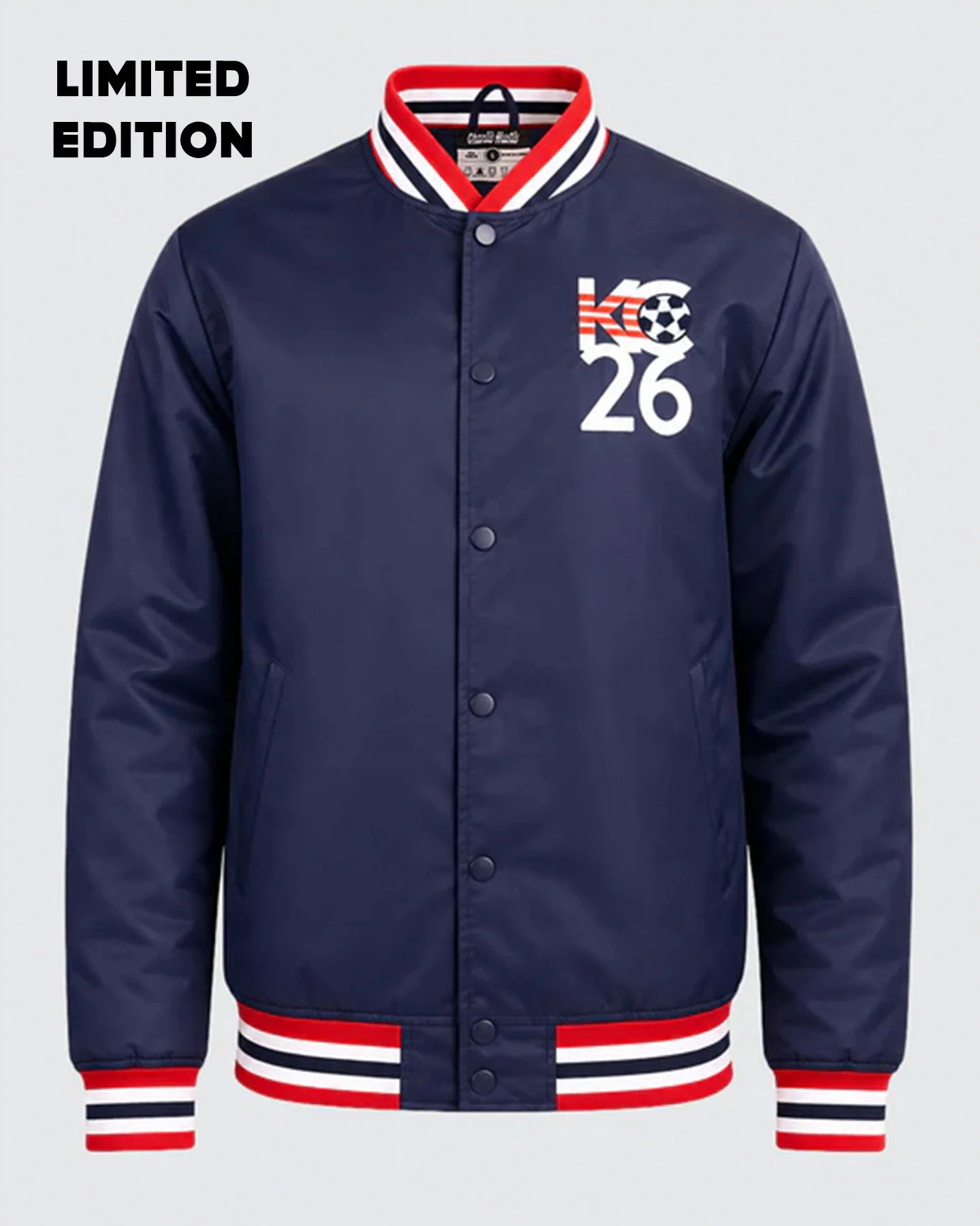 Kansas City US Soccer Navy Letterman Jacket
