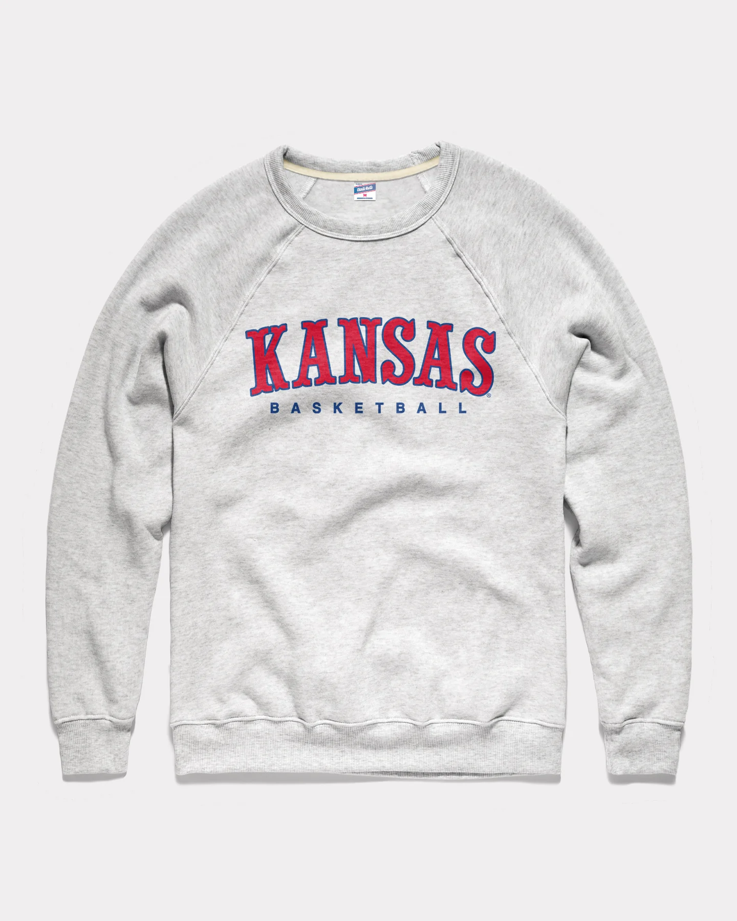 Kansas Jayhawks Circus Font Ash Crewneck
