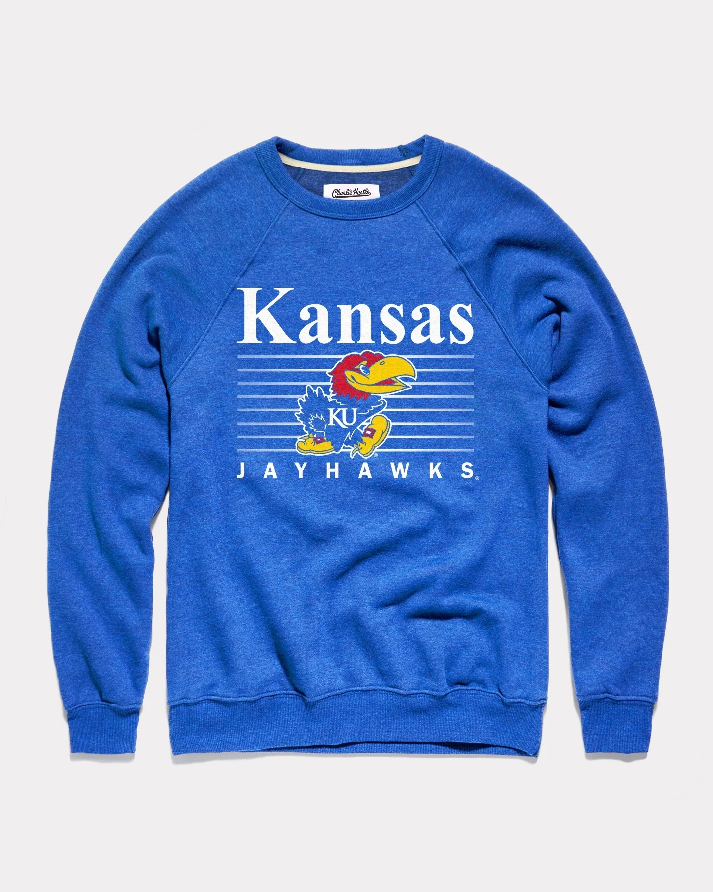 Kansas Jayhawks Hardwood Royal Crewneck