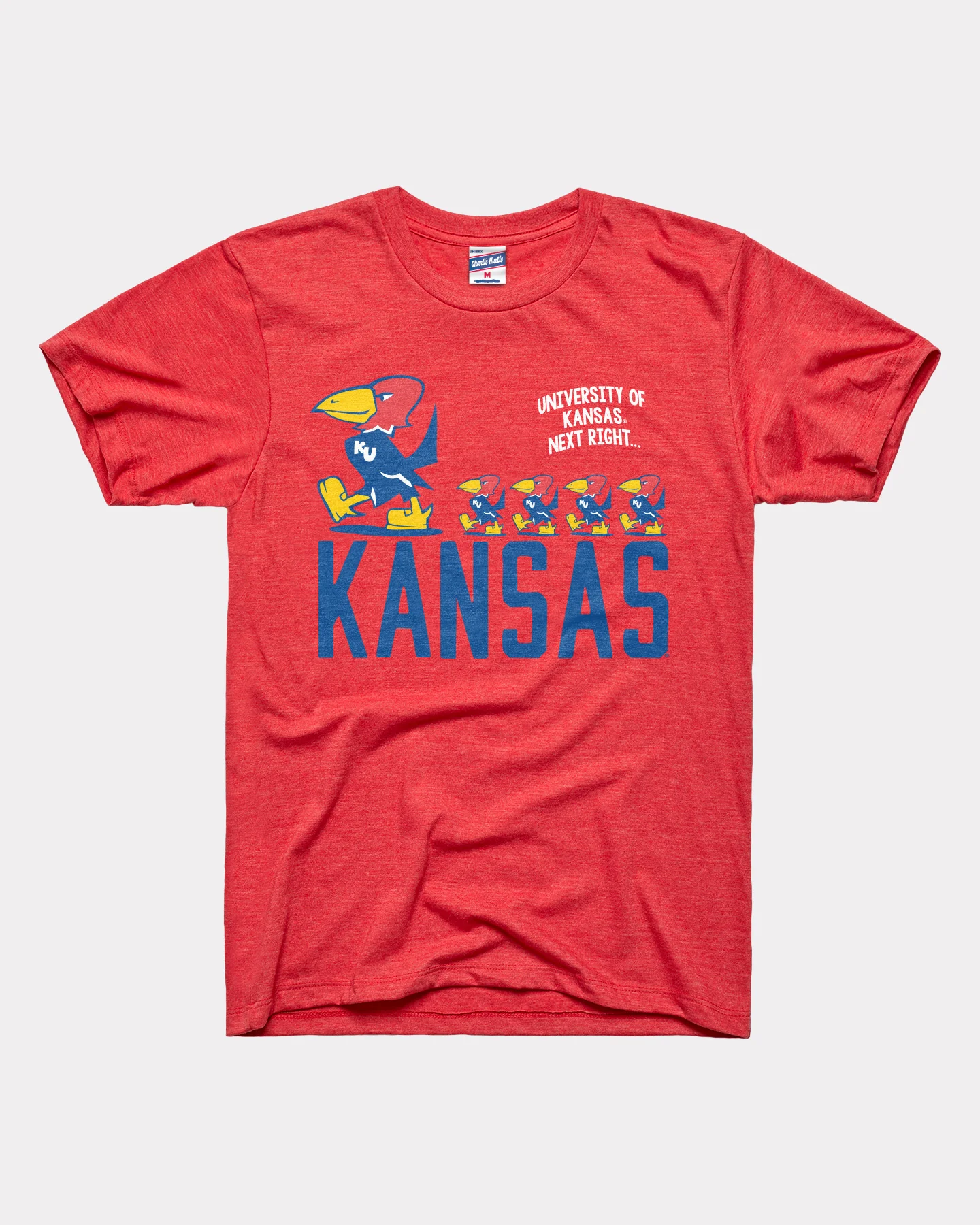 Kansas Jayhawks Vault Next Right Red T-Shirt