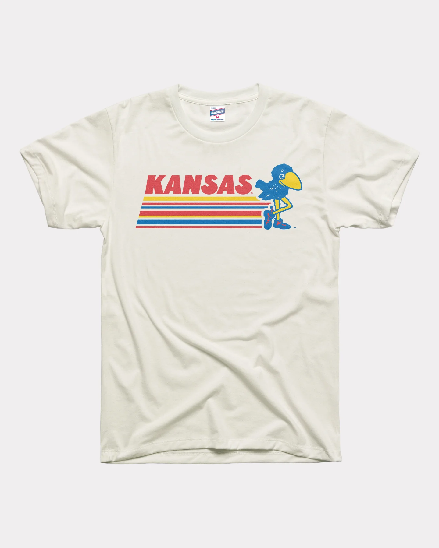 Kansas Leggy Jay Vintage White T-Shirt