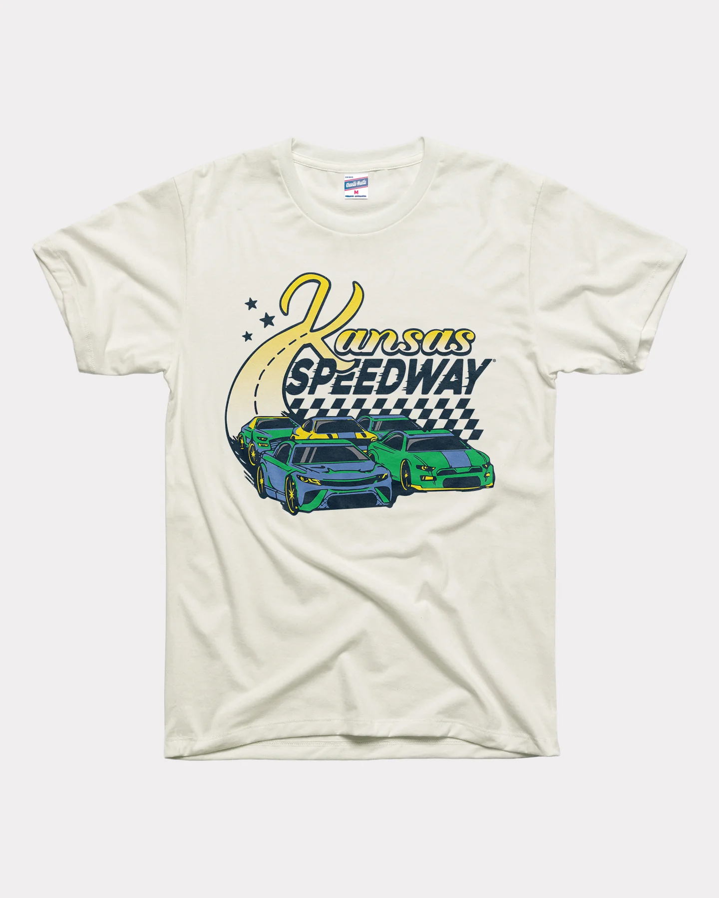 Kansas Speedway Racing Vintage White T-Shirt