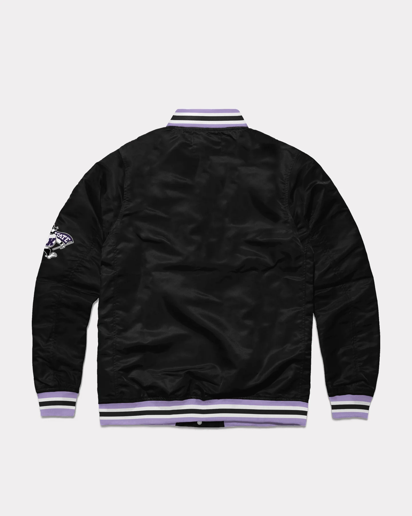 Kansas State Wildcats Black Letterman Jacket - Image 2