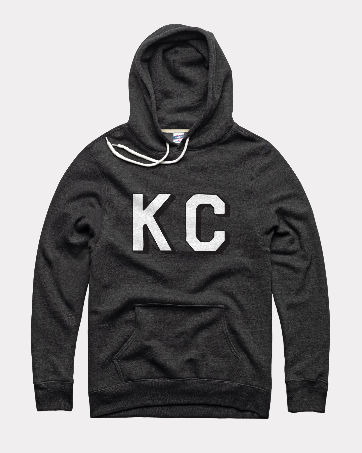 KC Block Initials Black Hoodie