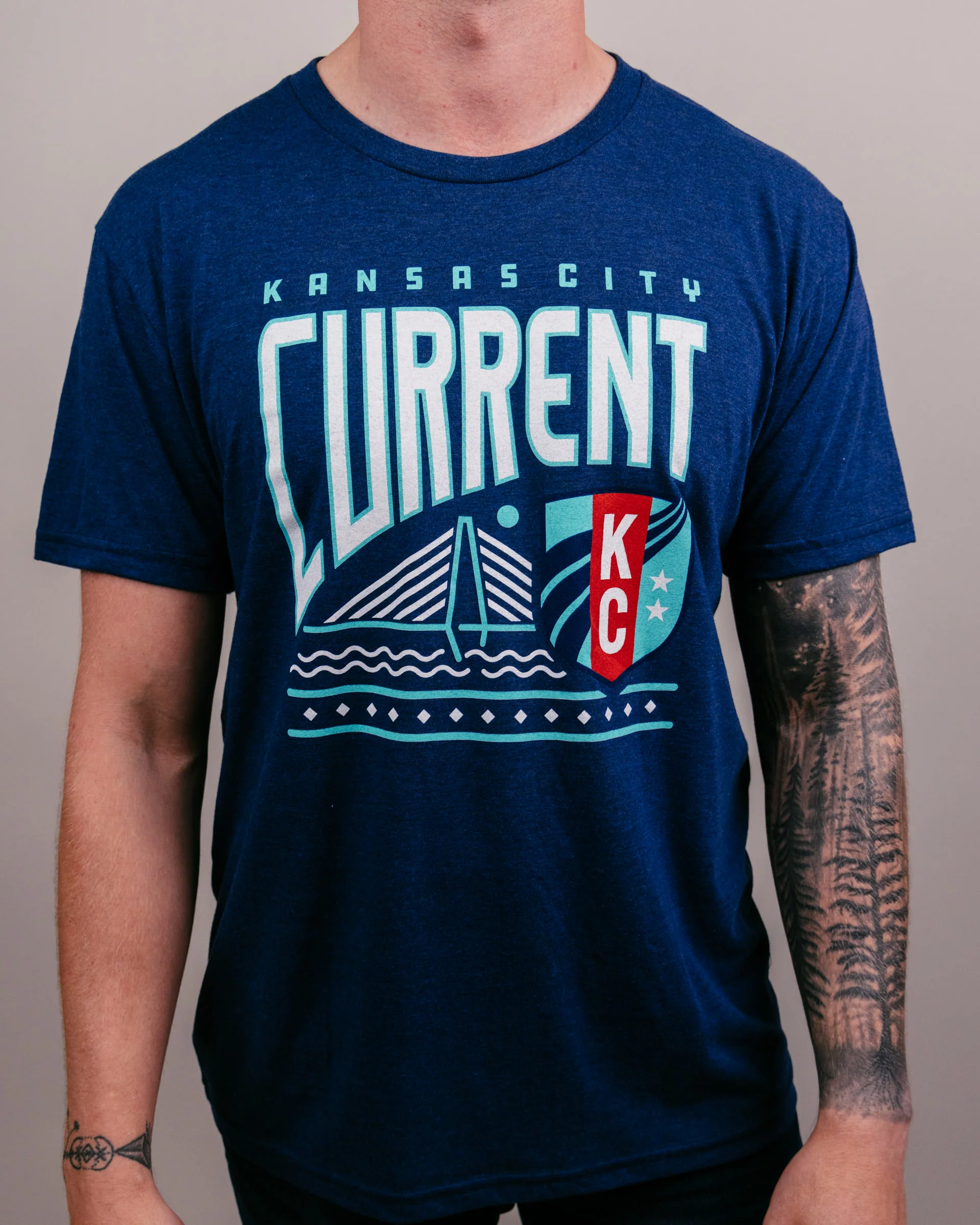 KC Current Bridge Navy T-Shirt - Image 2