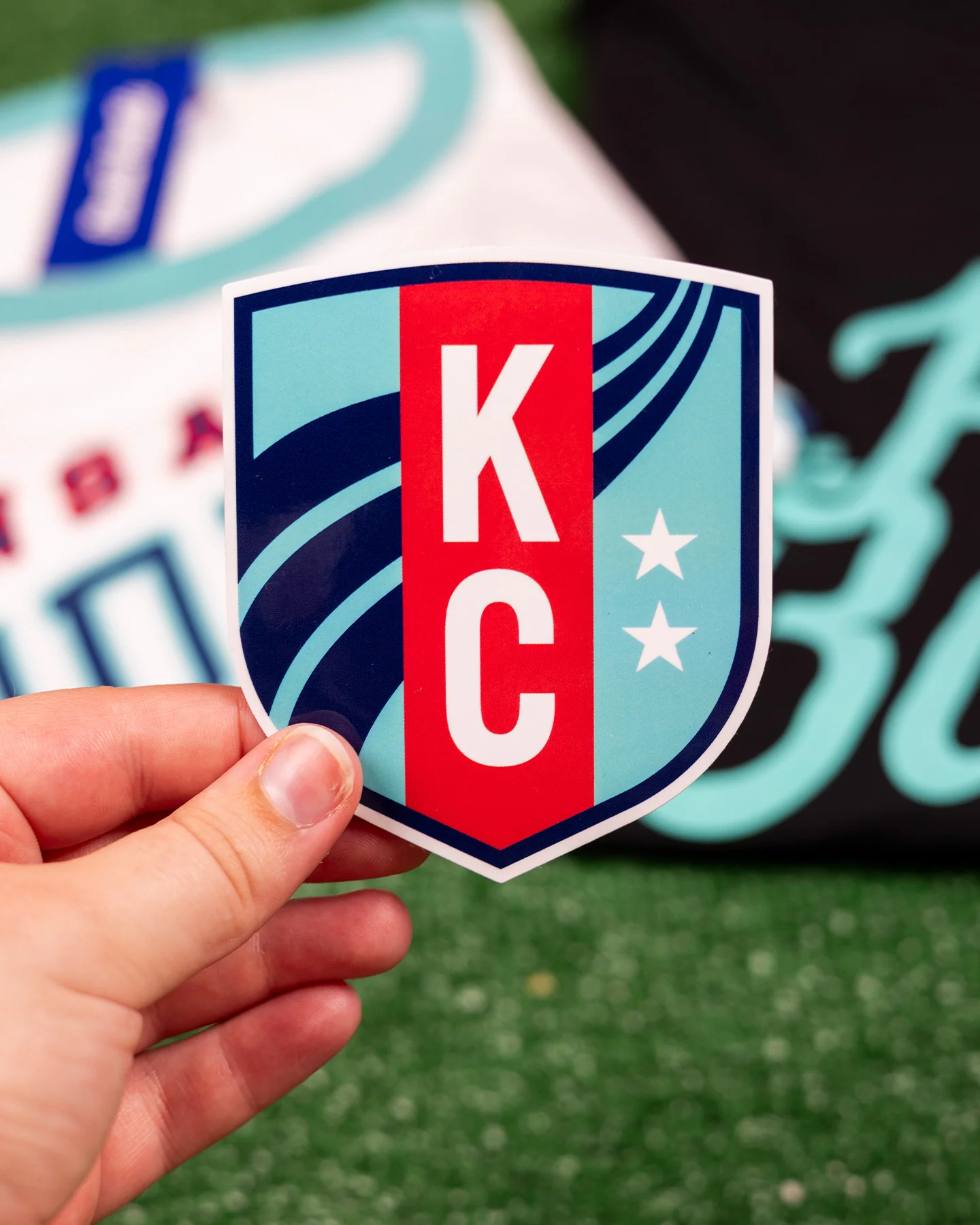 KC Current Crest Teal Sticker - Image 2
