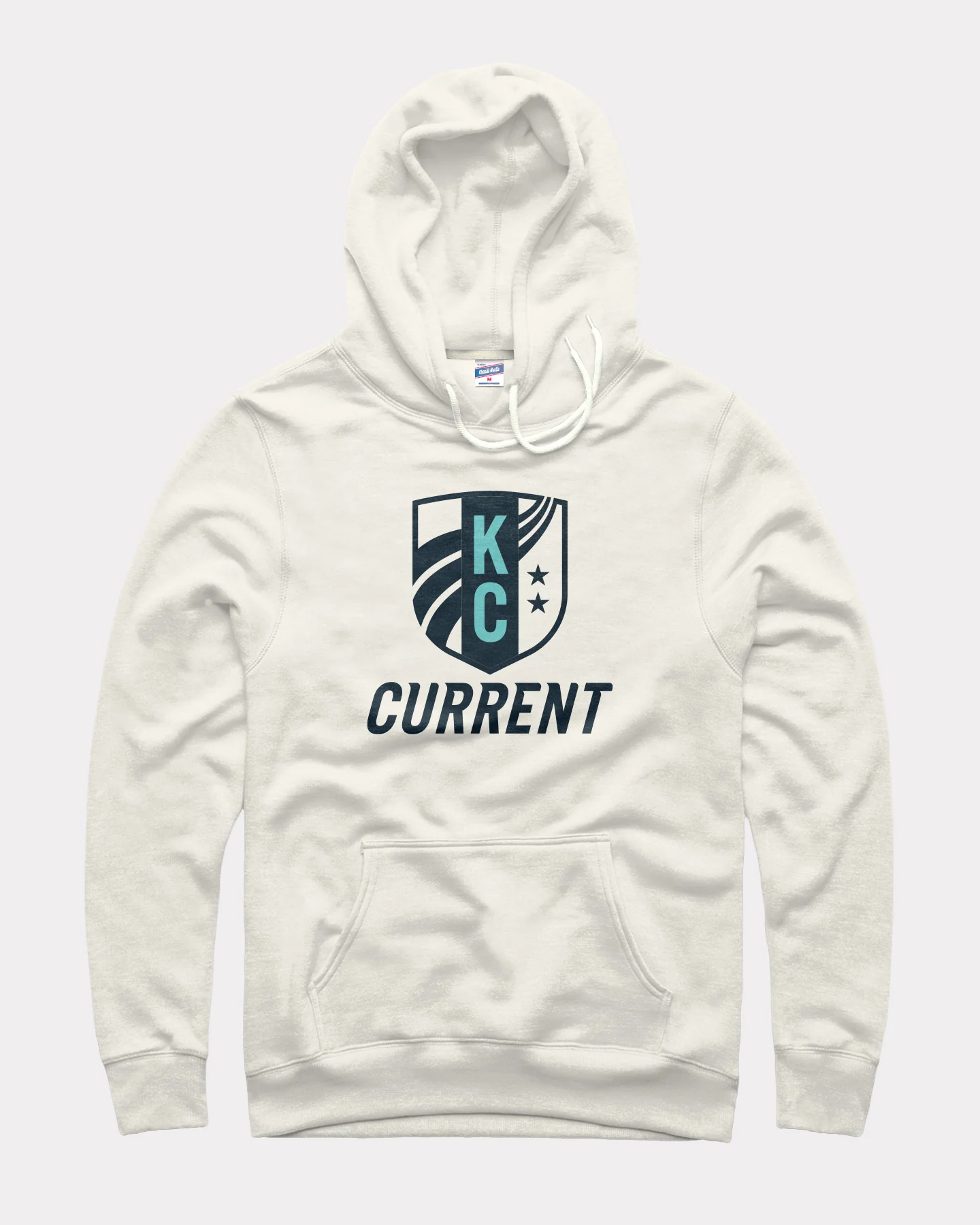 KC Current Navy Crest White Hoodie - Image 2