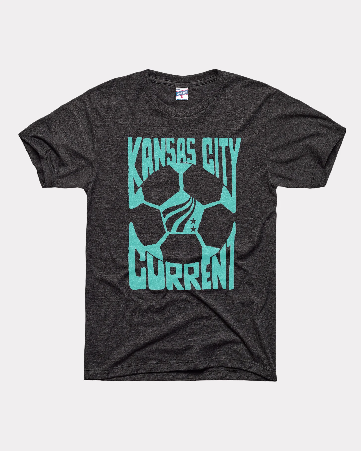 KC Current Soccer Ball Black T-Shirt