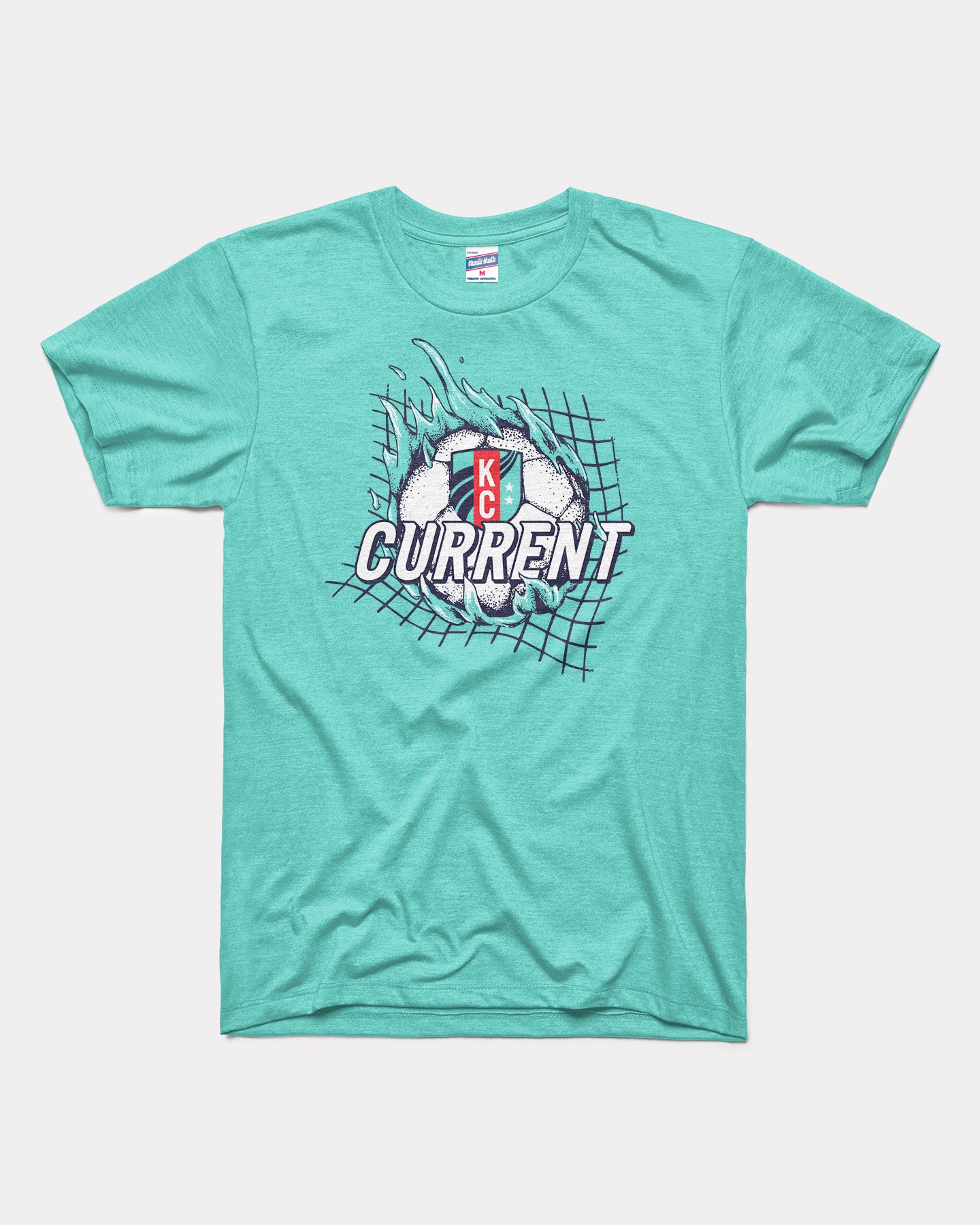 KC Current Soccer Flames Teal T-Shirt