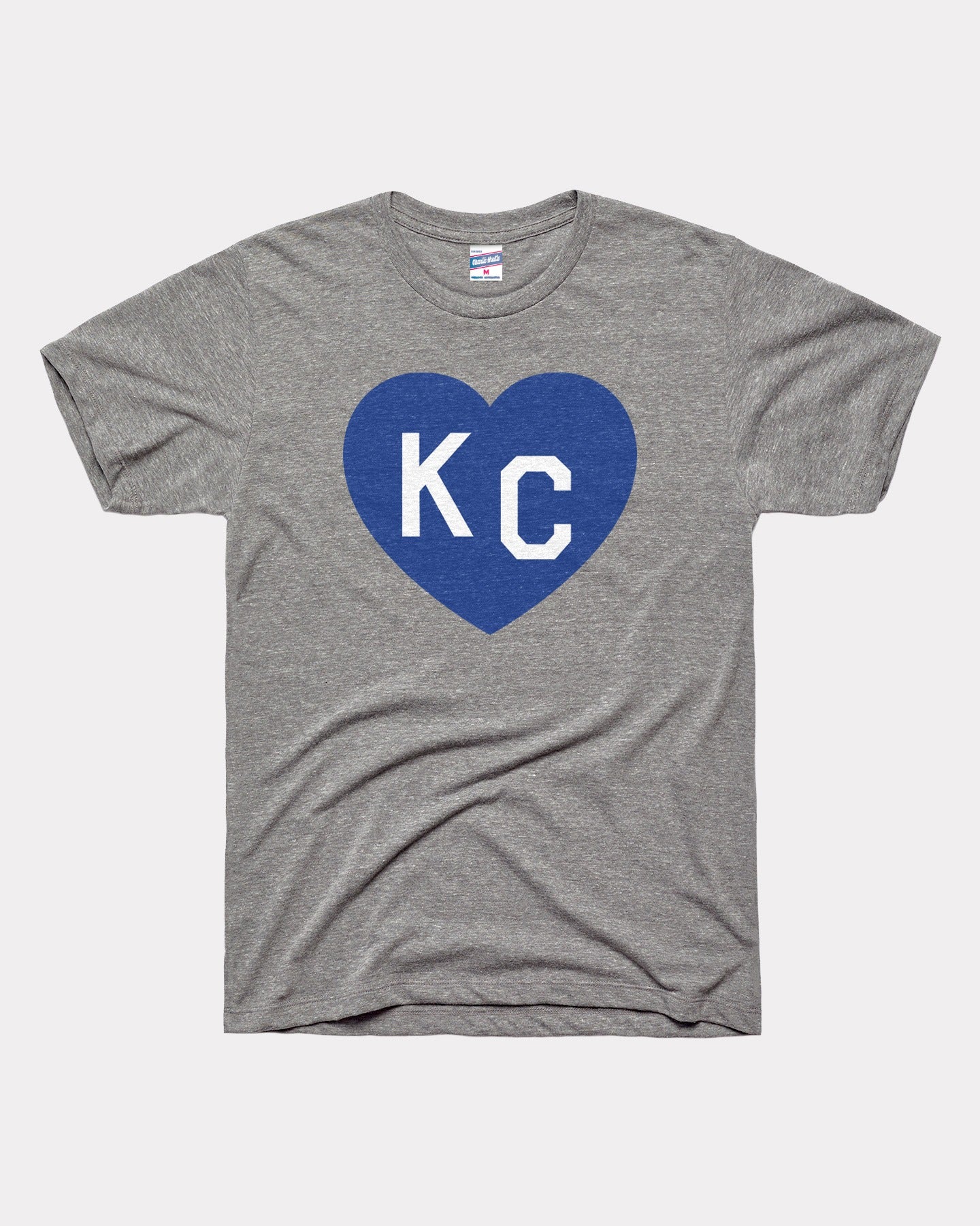 Grey & Navy KC Heart