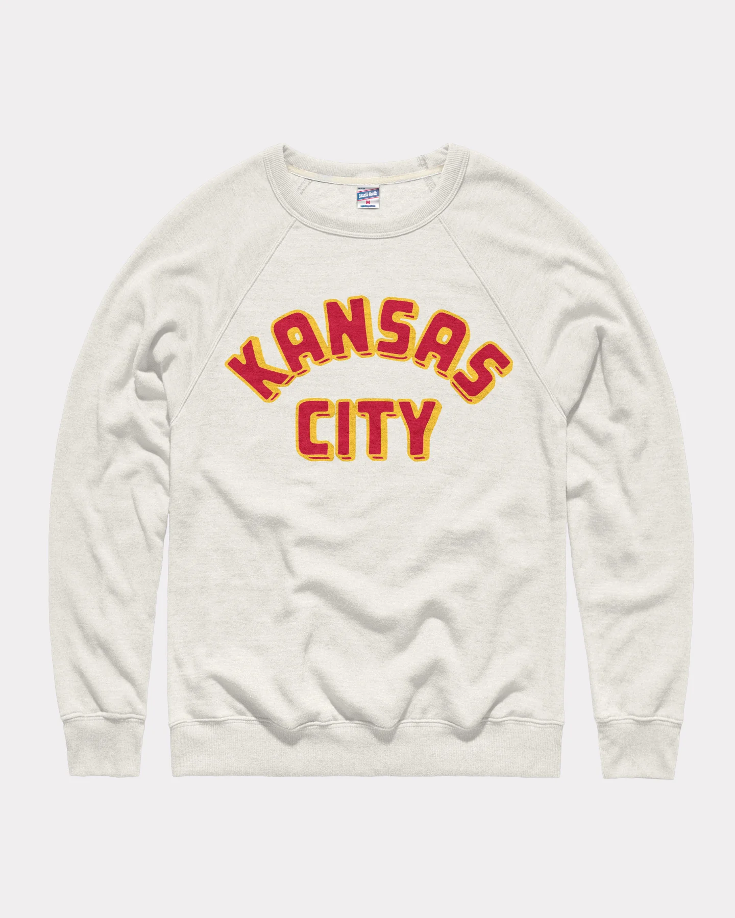 KC Red & Gold Arch White Crewneck