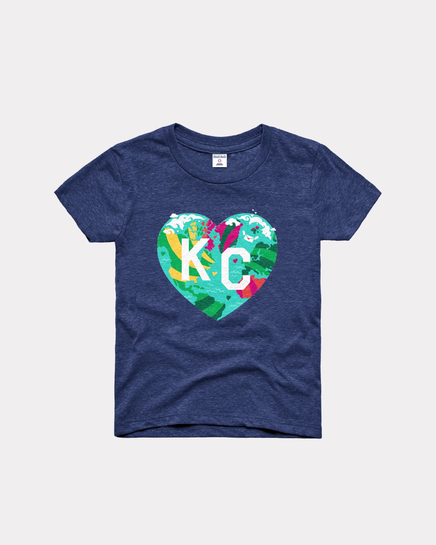 Kids 2026 KC Parade of Hearts Navy T-Shirt
