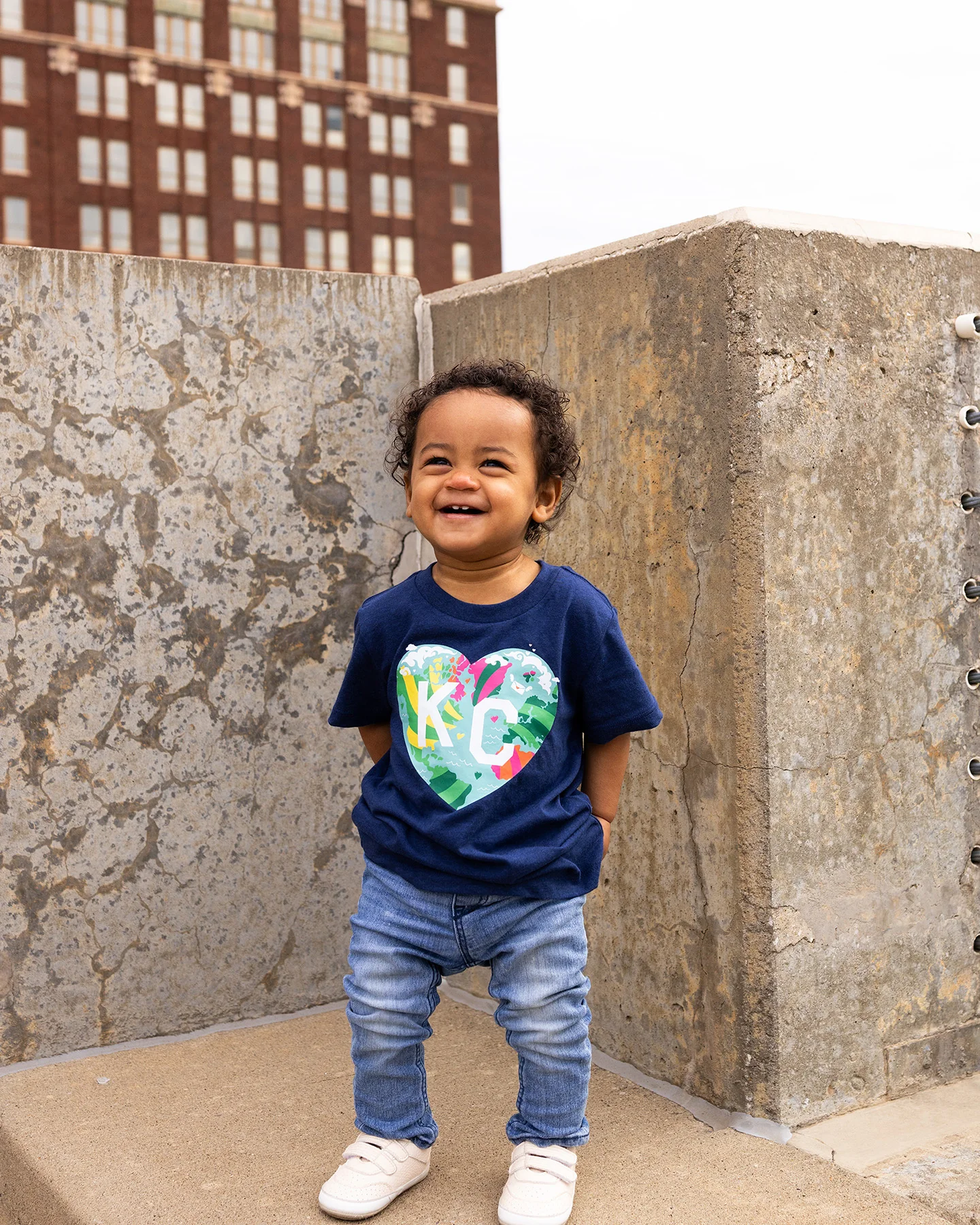 Kids 2026 KC Parade of Hearts Navy T-Shirt - Image 2