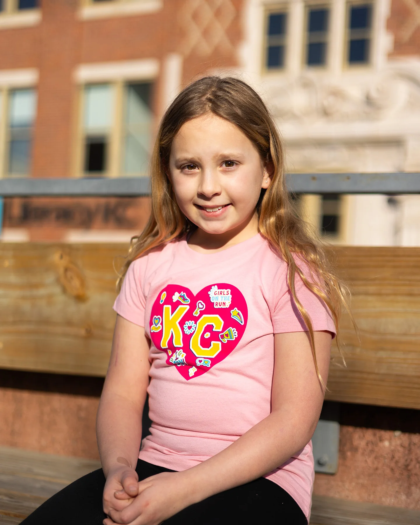 Kids GOTR KC Heart Pink T-Shirt - Image 2