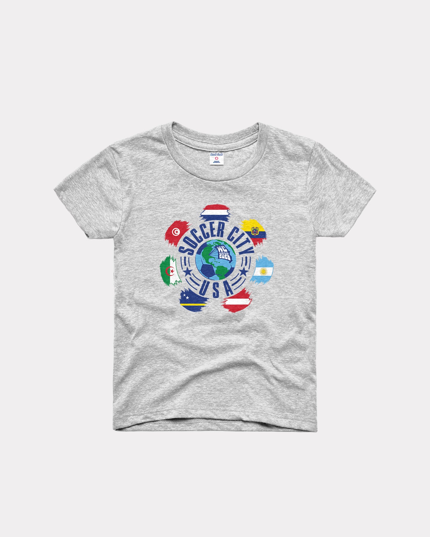 Kids Kansas City World Soccer Ash T-Shirt
