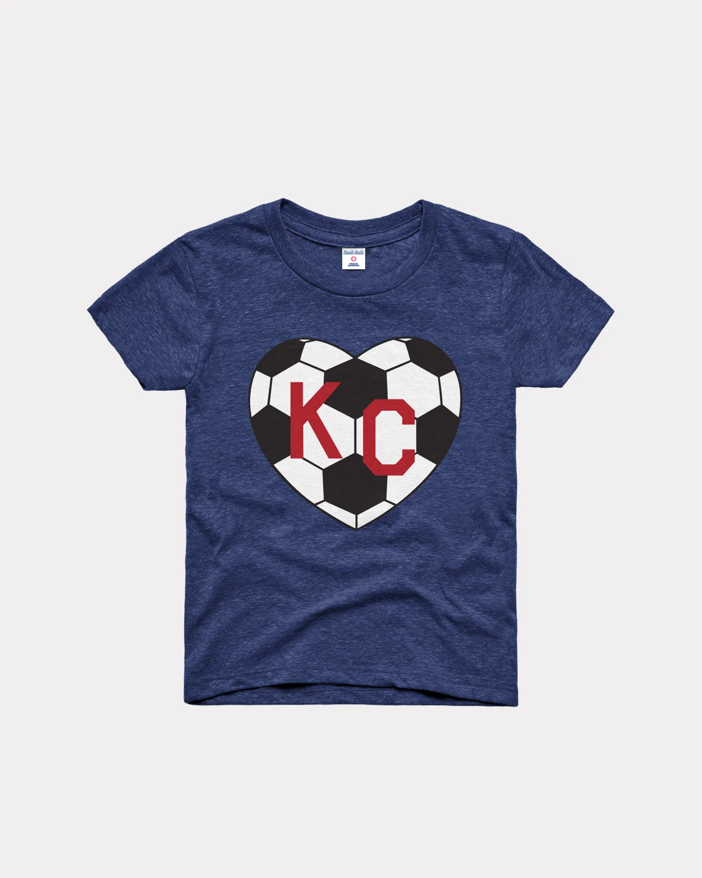 Kids Soccer KC Heart Navy T-Shirt