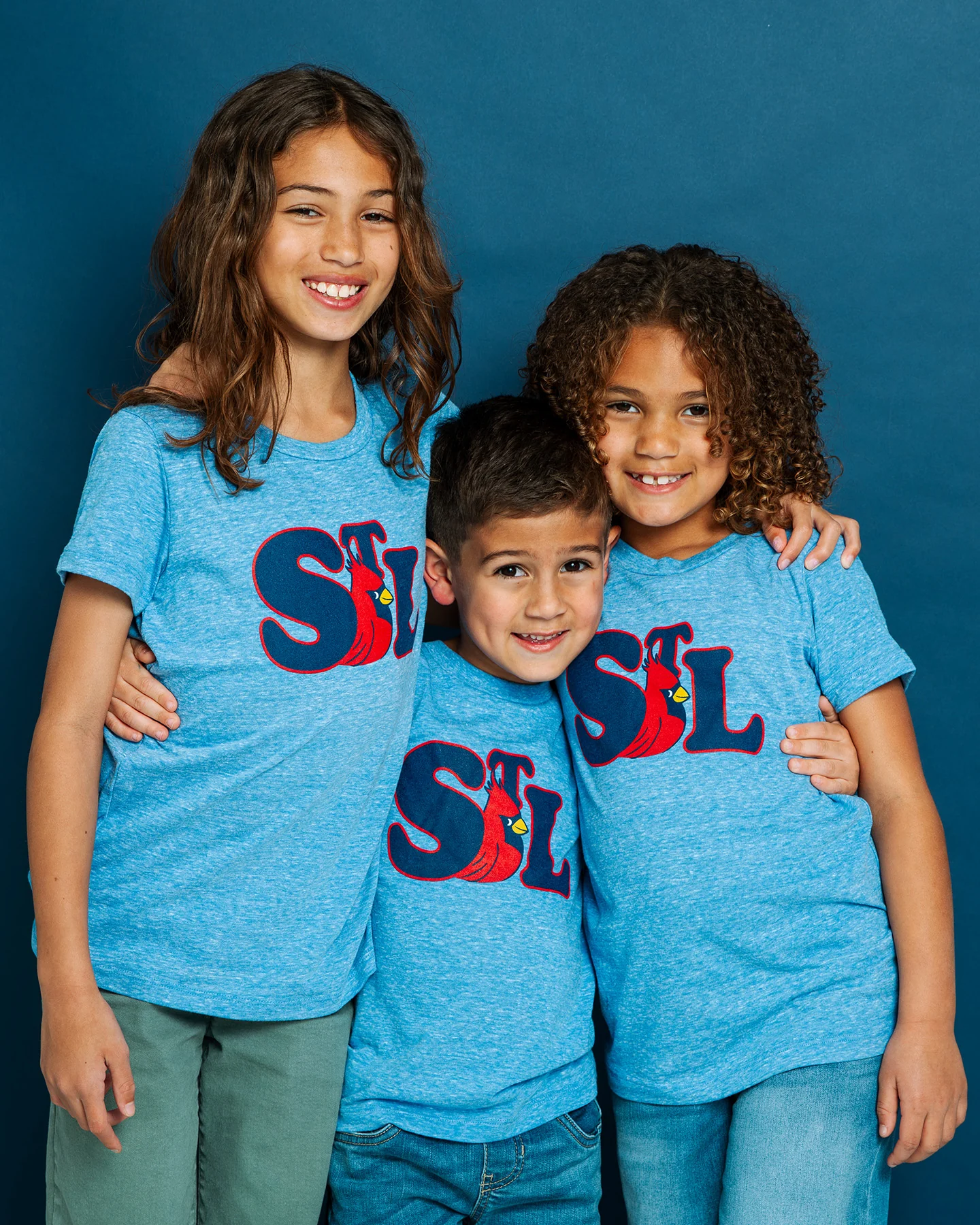 Kids STL Cardinal Vintage Blue T-Shirt