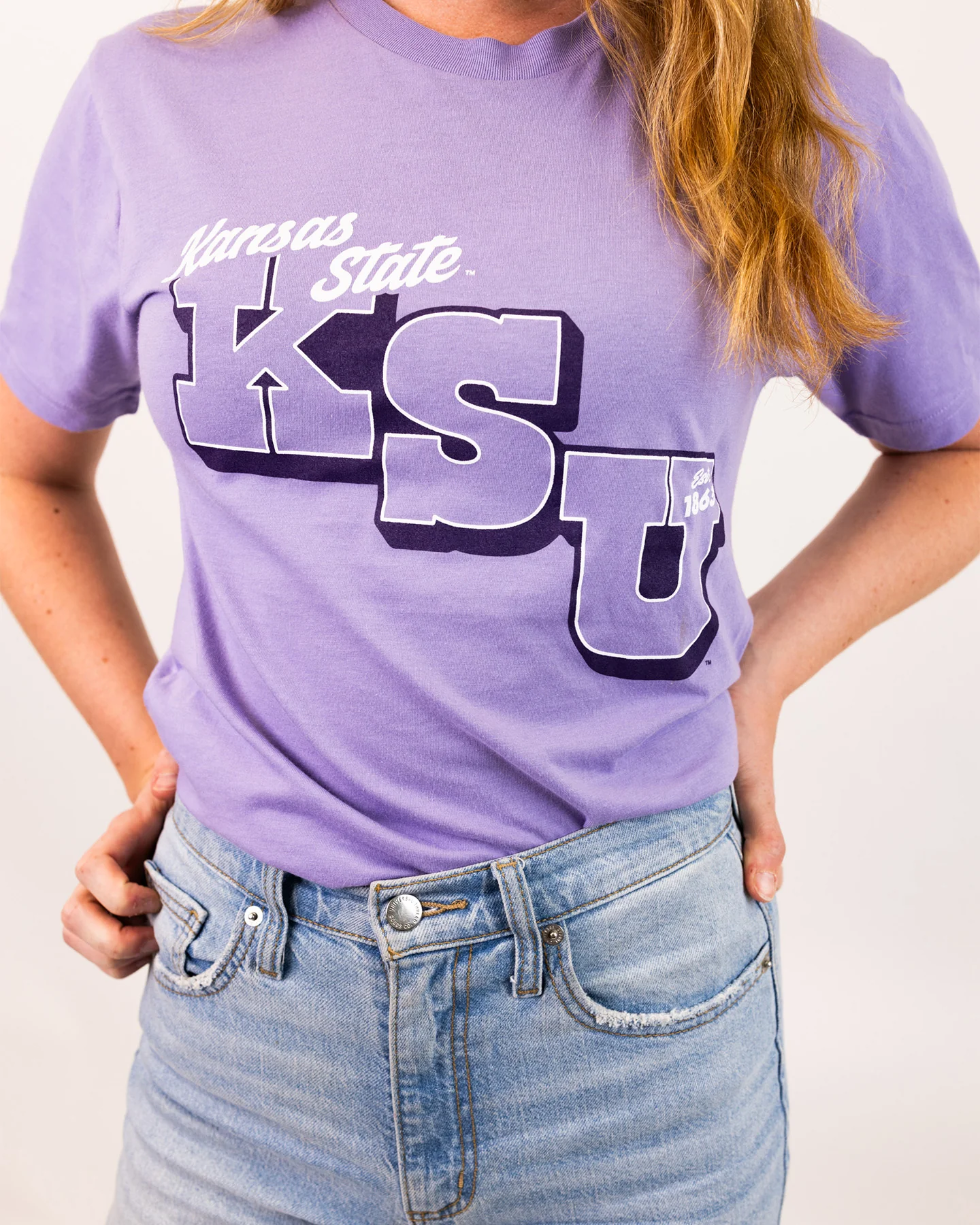 KSU EST 1863 Lavender T-Shirt - Image 2