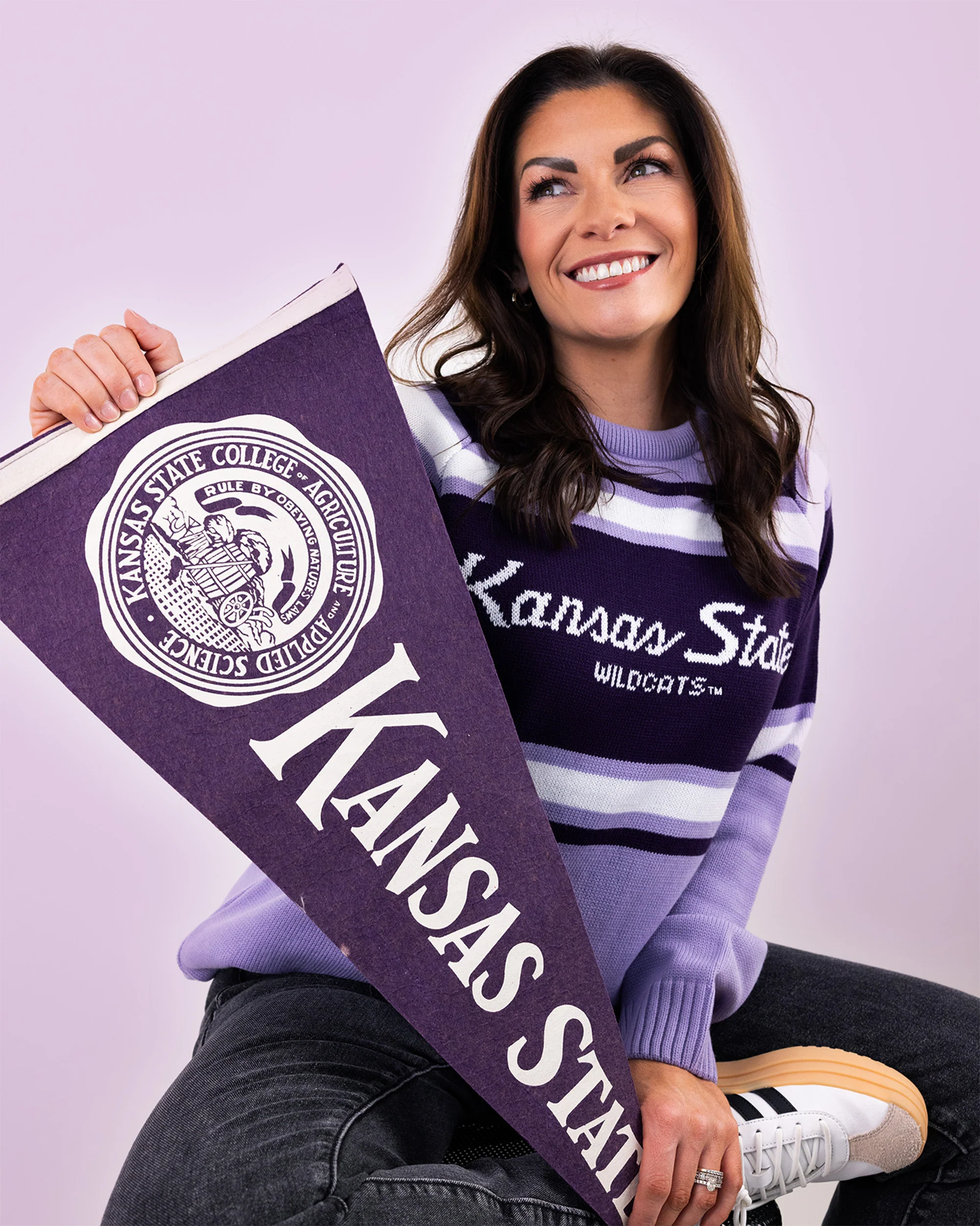 KSU Lavender Sweater - Image 2