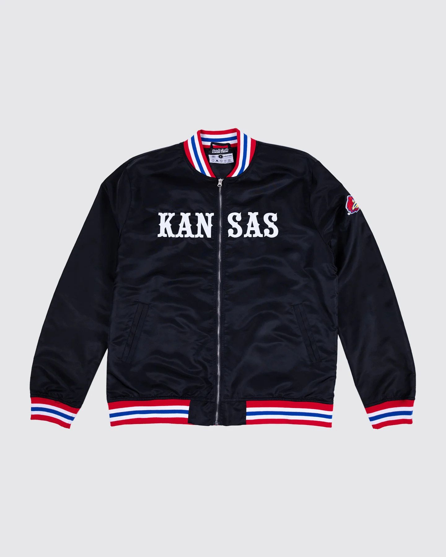 KU College Vault Football Black Varsity Jacket