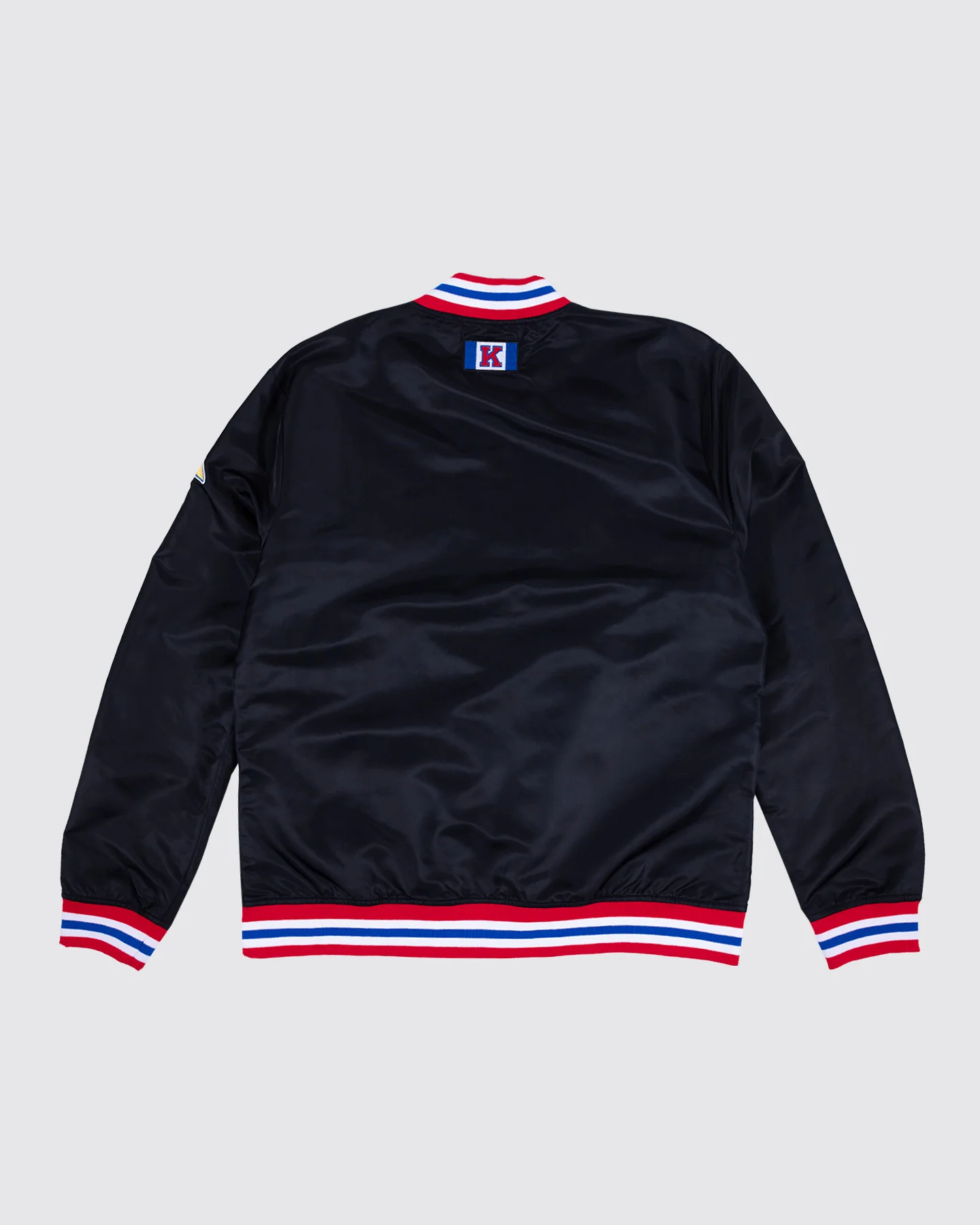 KU College Vault Football Black Varsity Jacket - Image 2