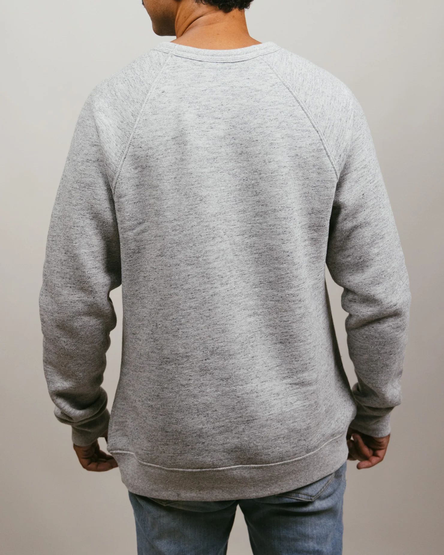 KU Jayhawks Founders Laurel Athletic Grey Crewneck - Image 4