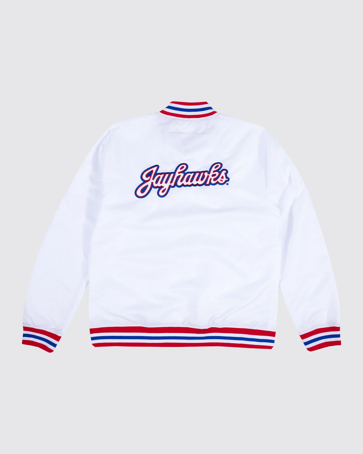 KU Jayhawks White Letterman Jacket - Image 2
