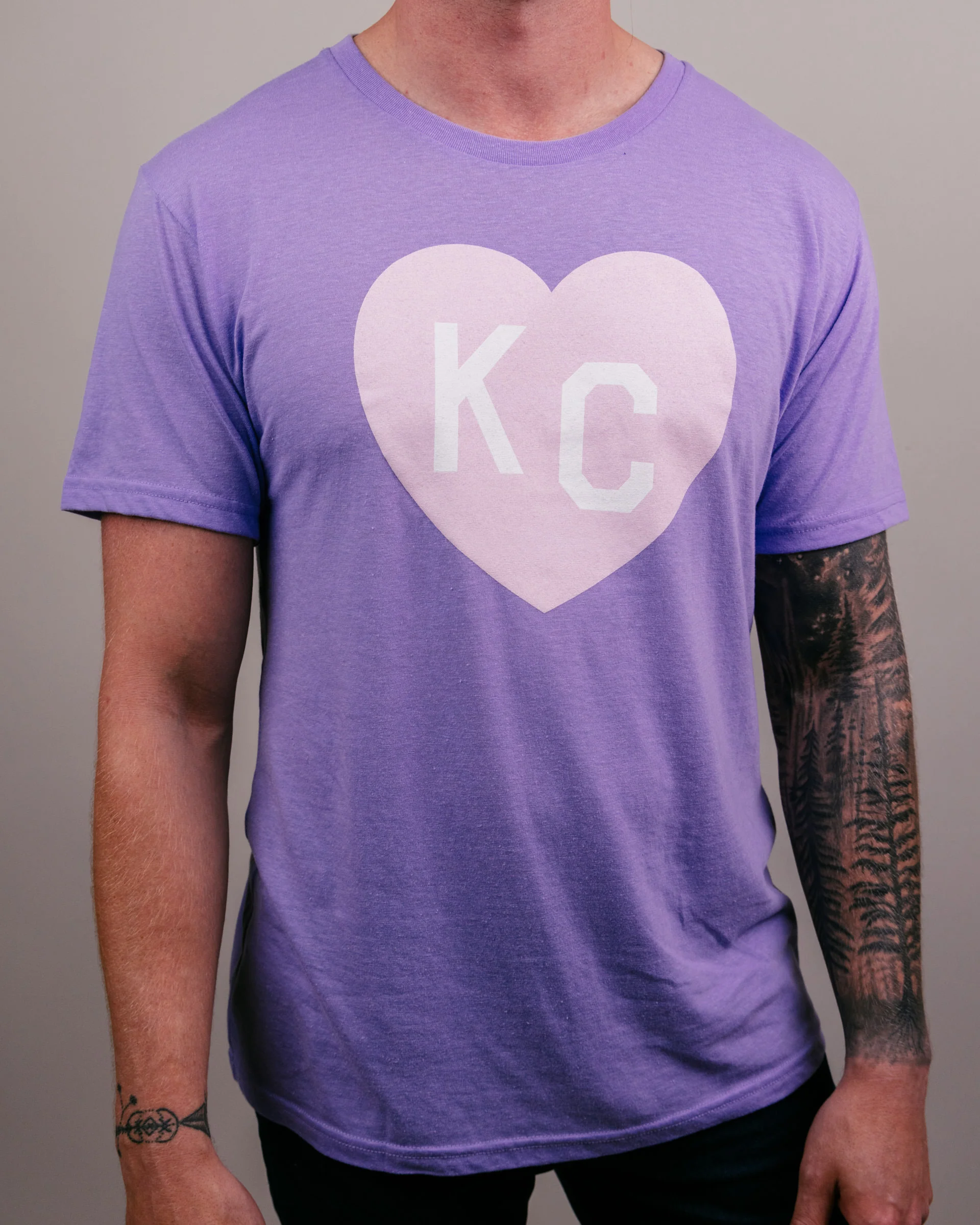 Lavender KC Heart T-Shirt - Image 2