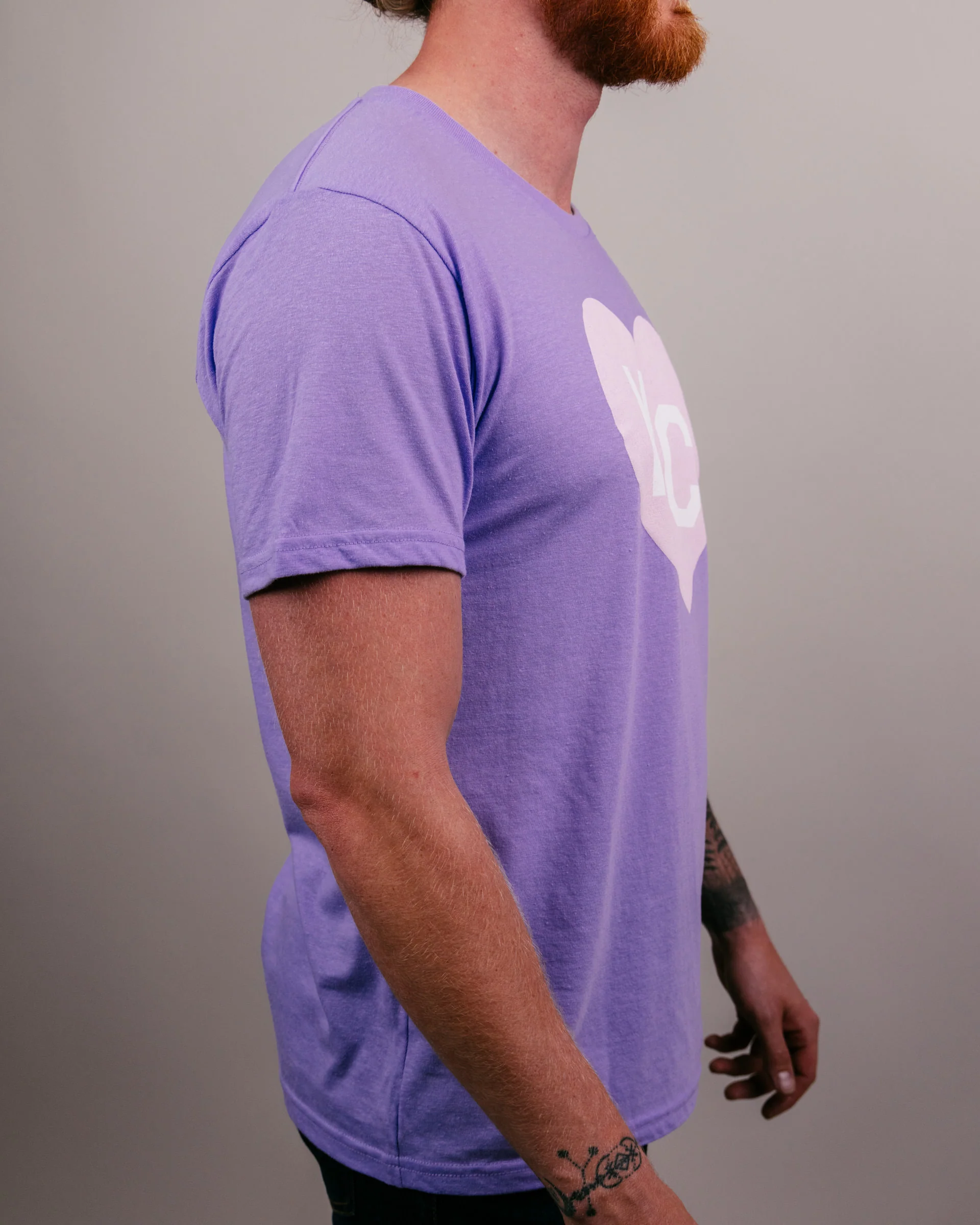Lavender KC Heart T-Shirt - Image 3