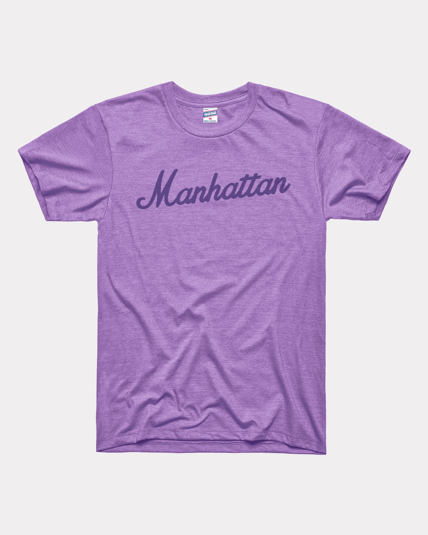 Manhattan Kansas Script Lavender T-Shirt