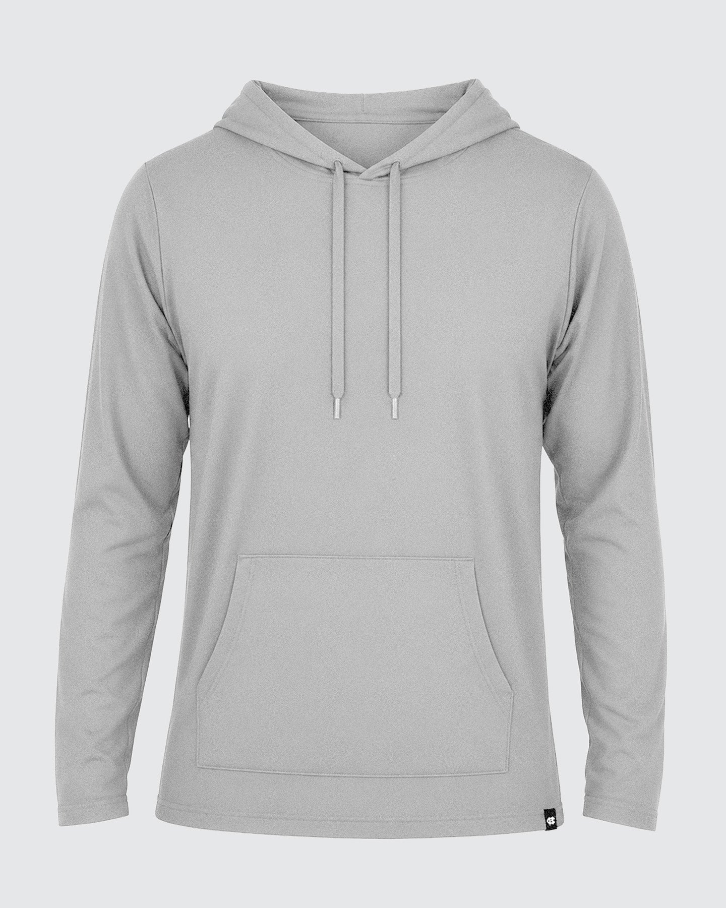 Men's Grey Lightweight Hoodie Essential Layered Top