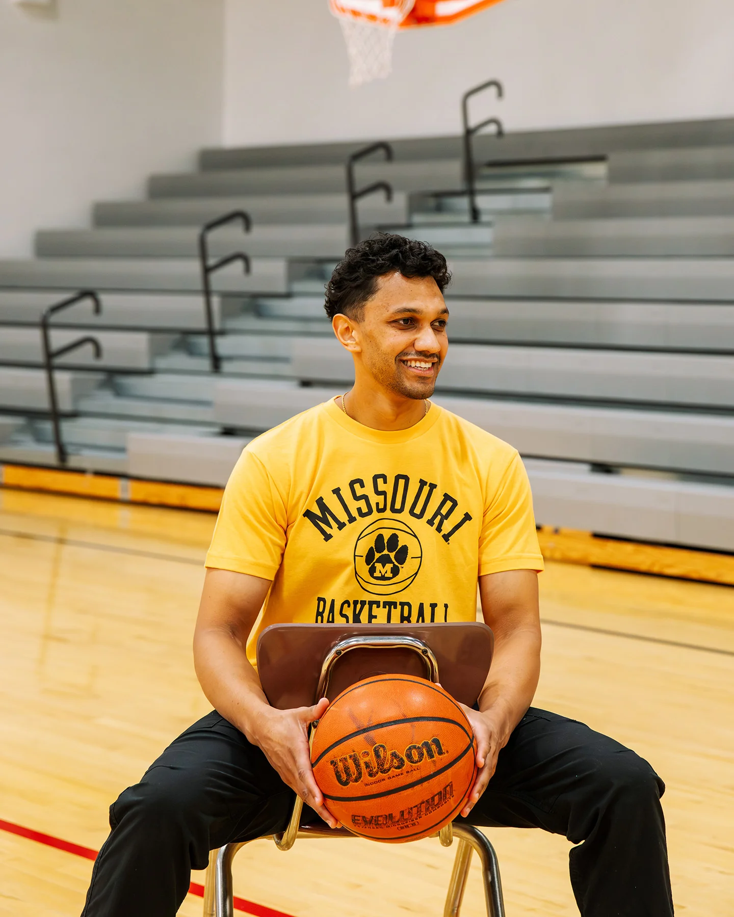 Missouri Tigers Basketball Gold T-Shirt - Image 2