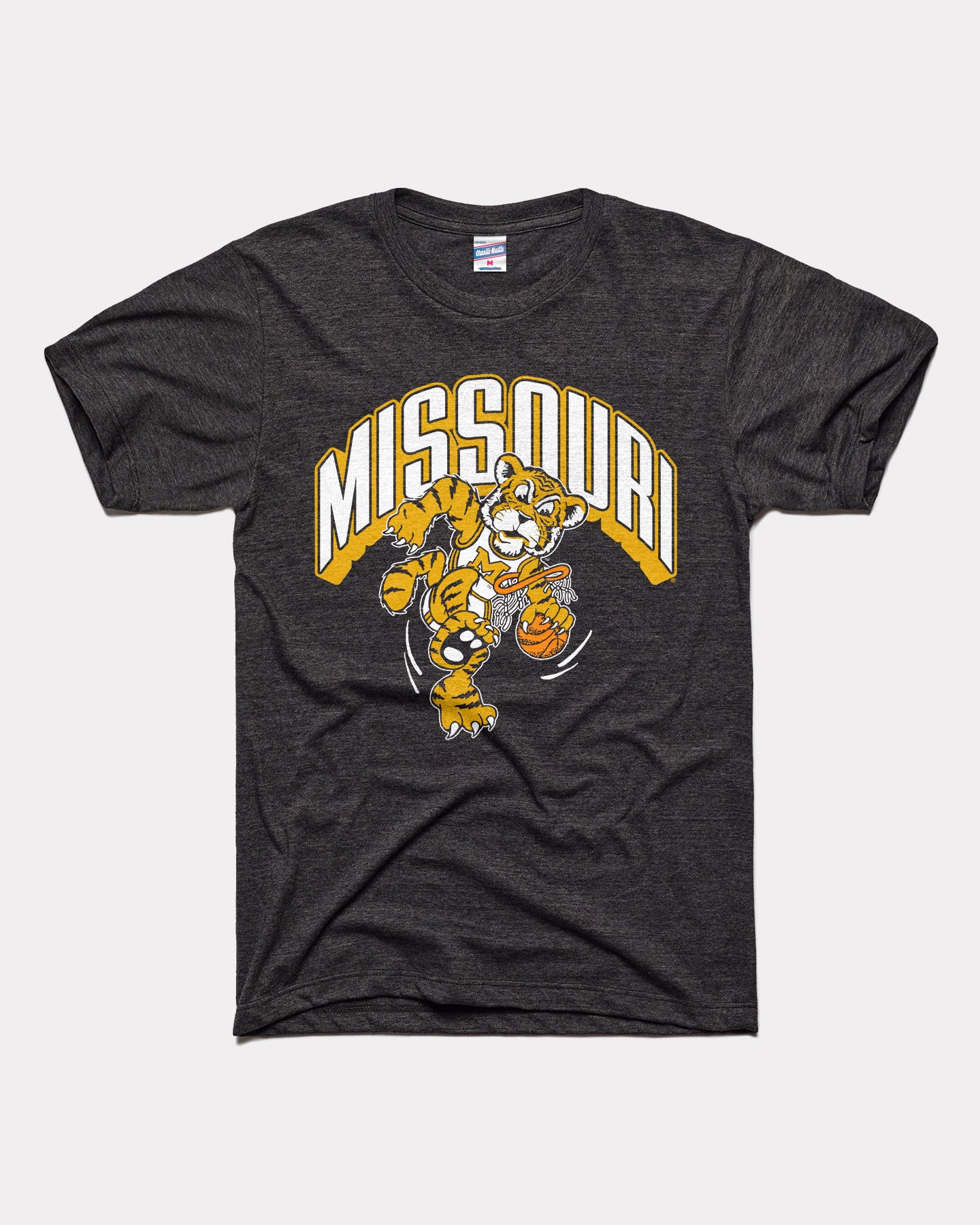 Missouri Tigers Dunking Basketball Black T-Shirt