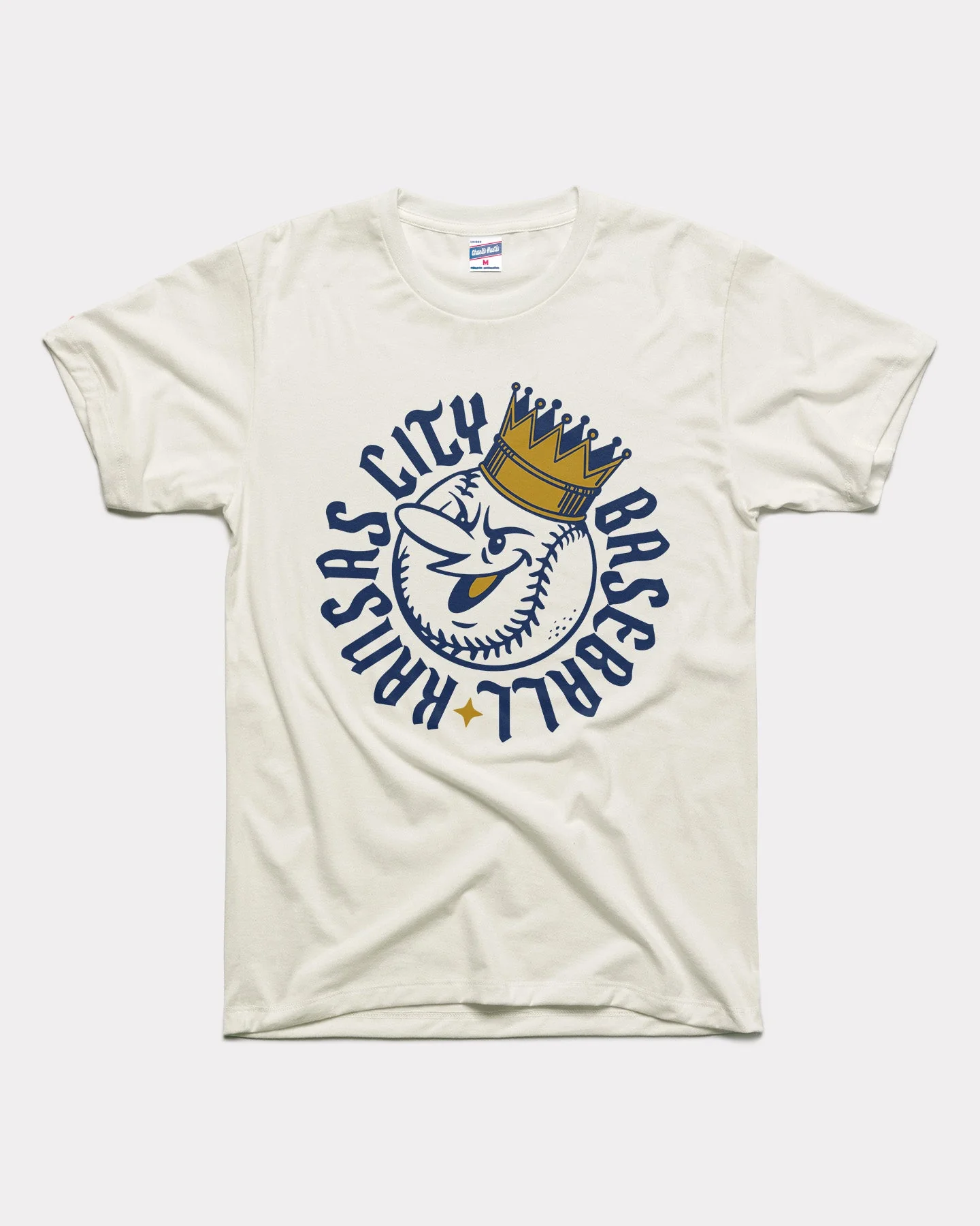 Mr. Royal KC Baseball Vintage White T-Shirt