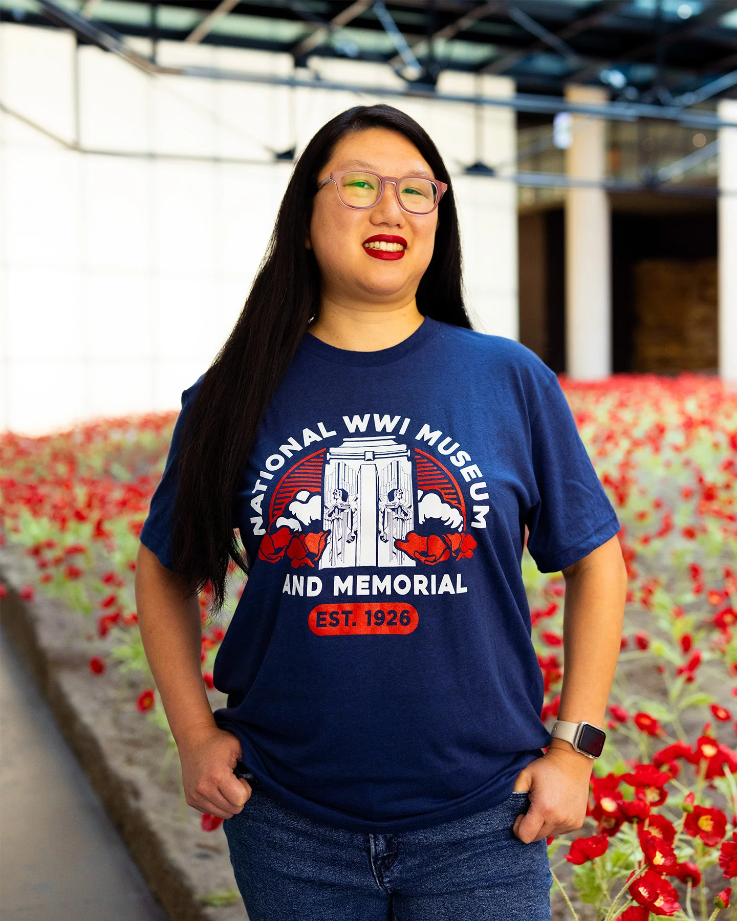 National WW1 Museum & Memorial EST 1926 T-Shirt - Image 2