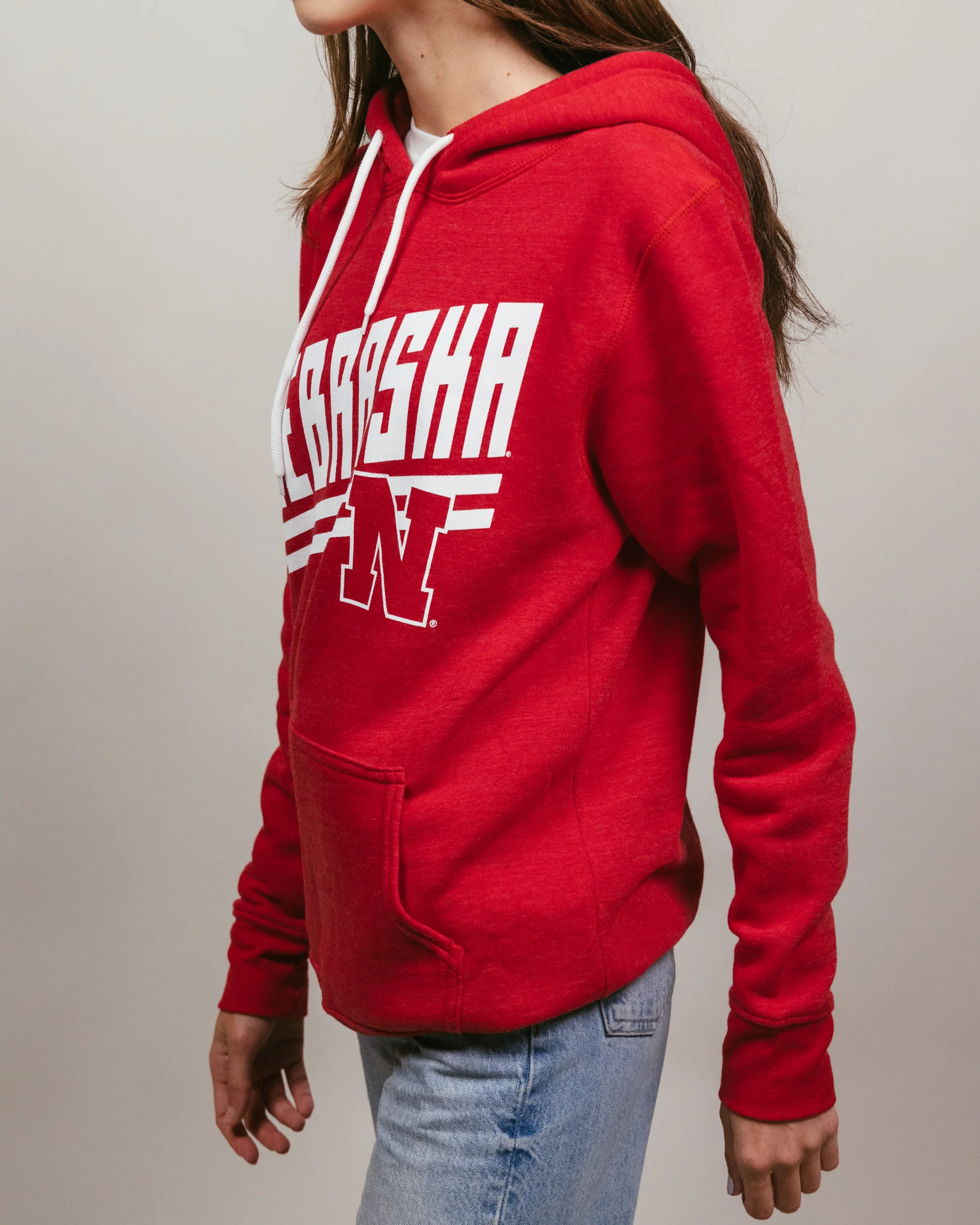 Nebraska Cornhuskers Stripes Red Hoodie - Image 3