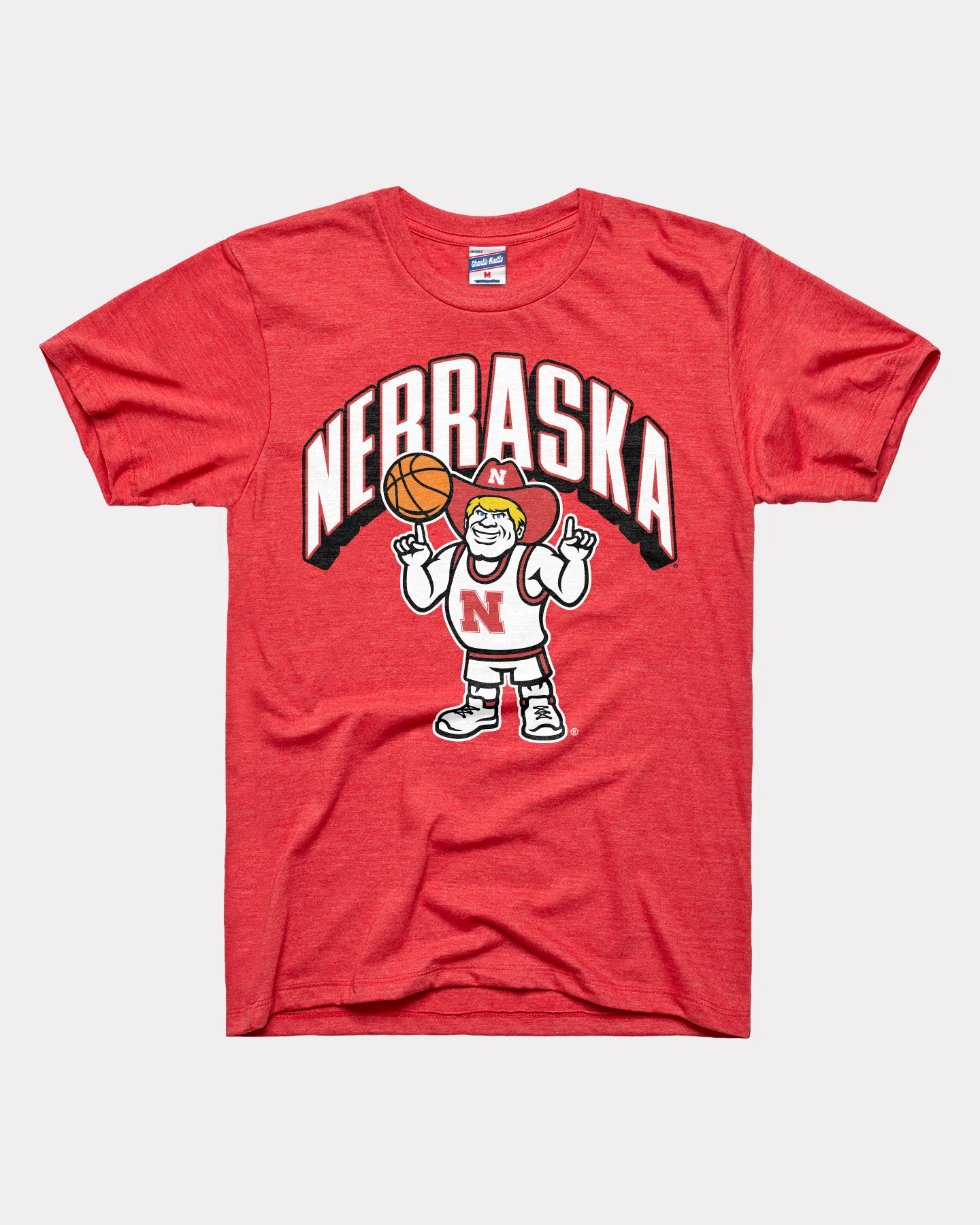 Nebraska Huskers Herbie Basketball Red T-Shirt