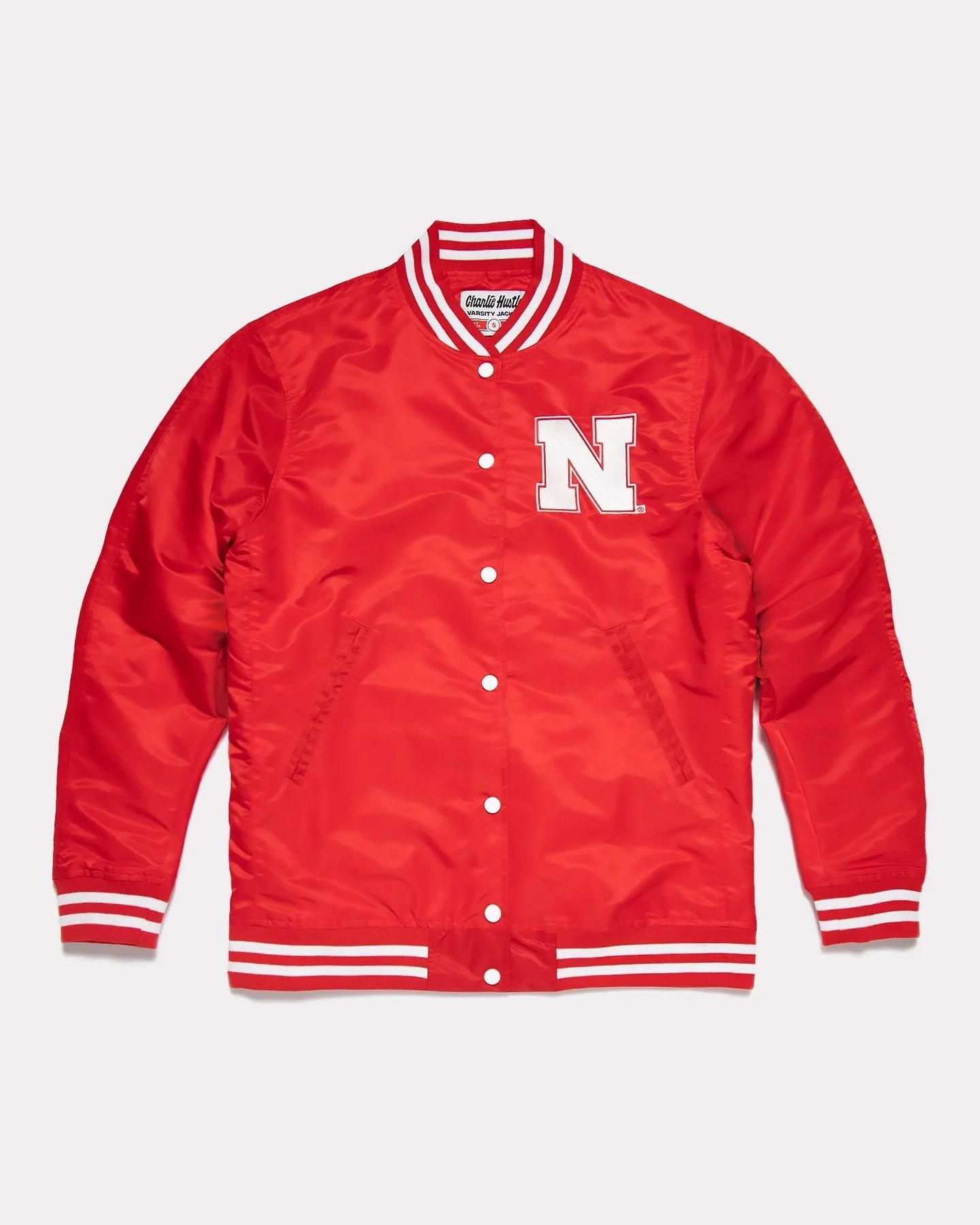 Nebraska Huskers Red Letterman Jacket