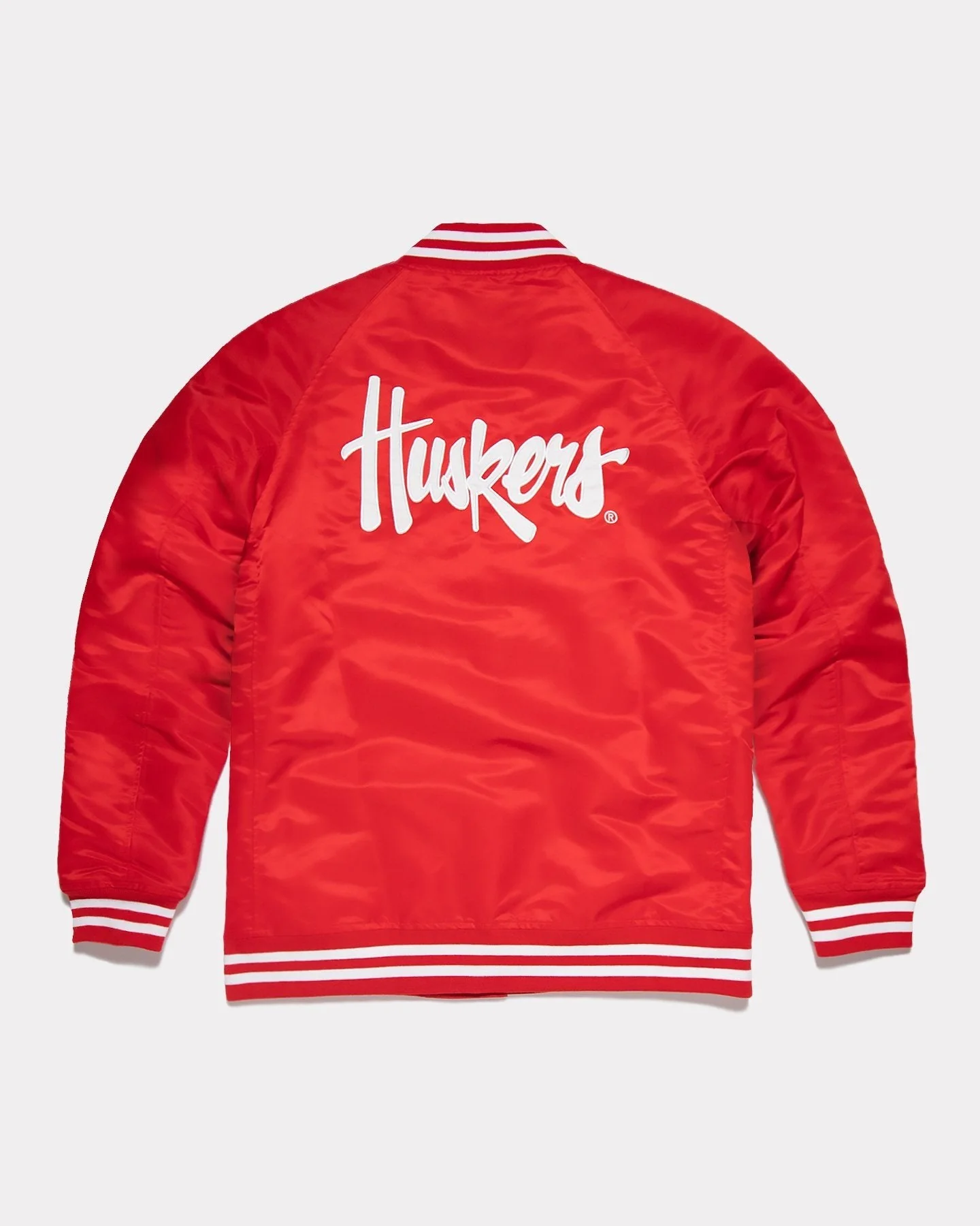 Nebraska Huskers Red Letterman Jacket - Image 2