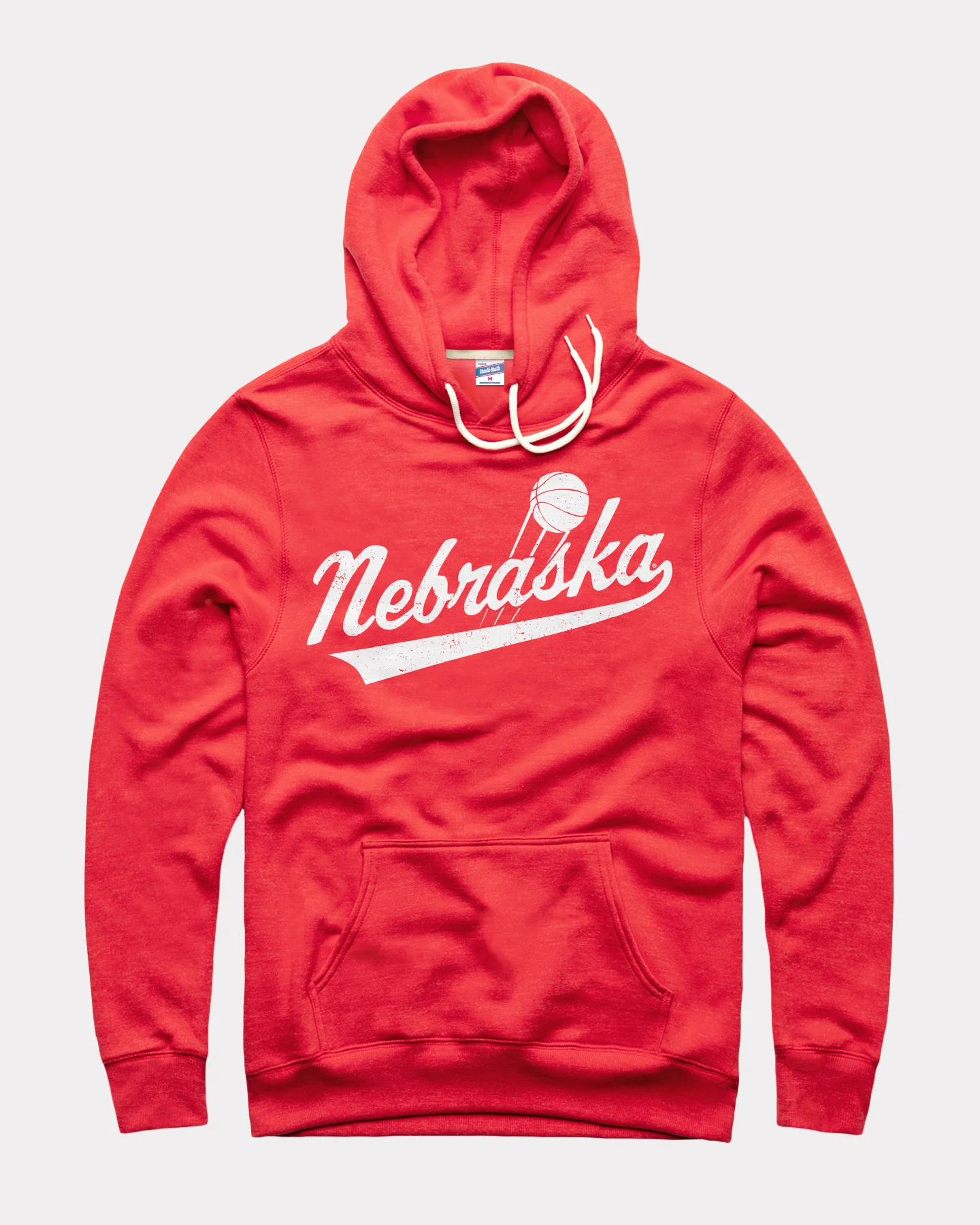 Nebraska Huskers Script Basketball Red Hoodie - Image 2