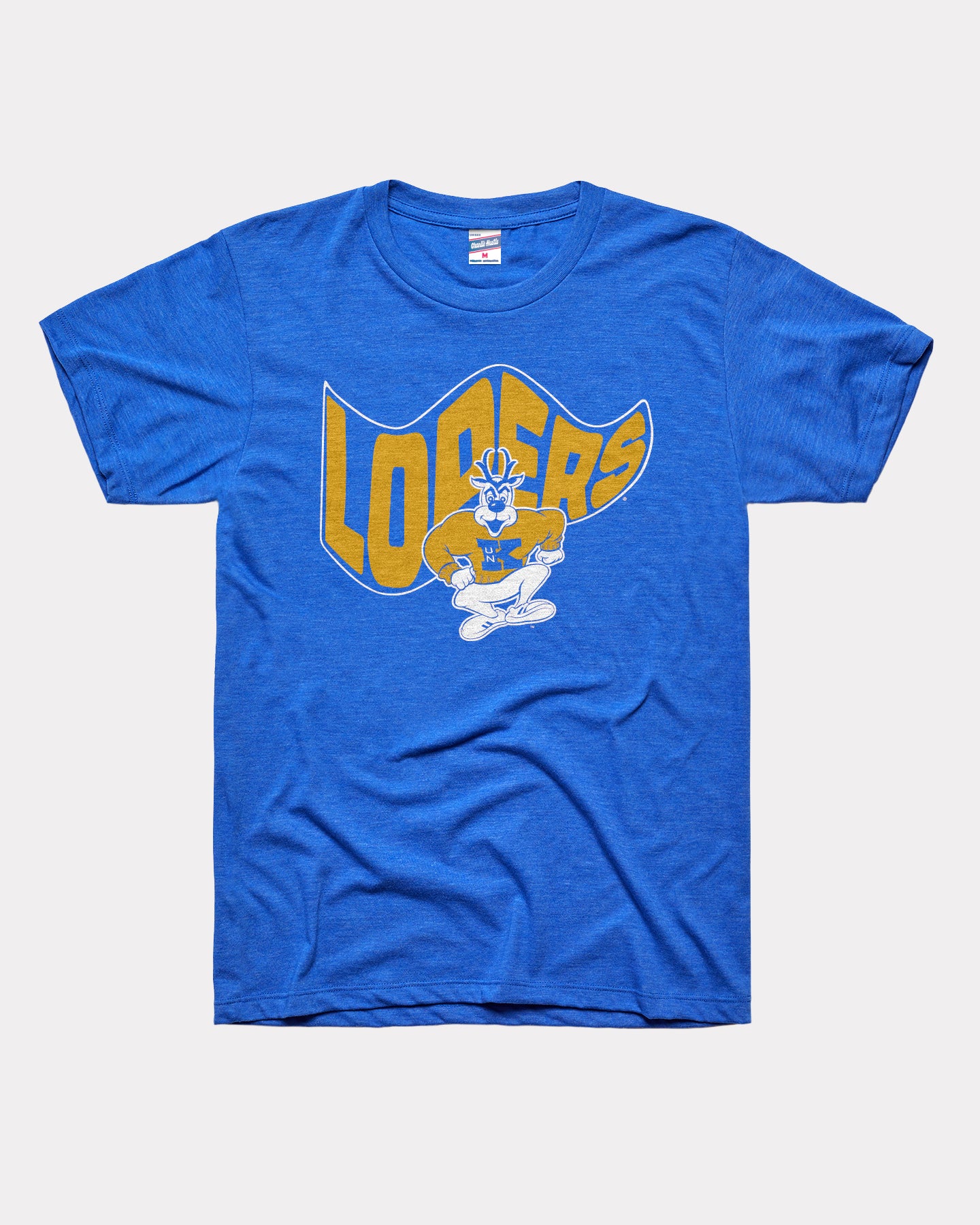 Nebraska Kearney Lopers Waving Flag Royal T-Shirt