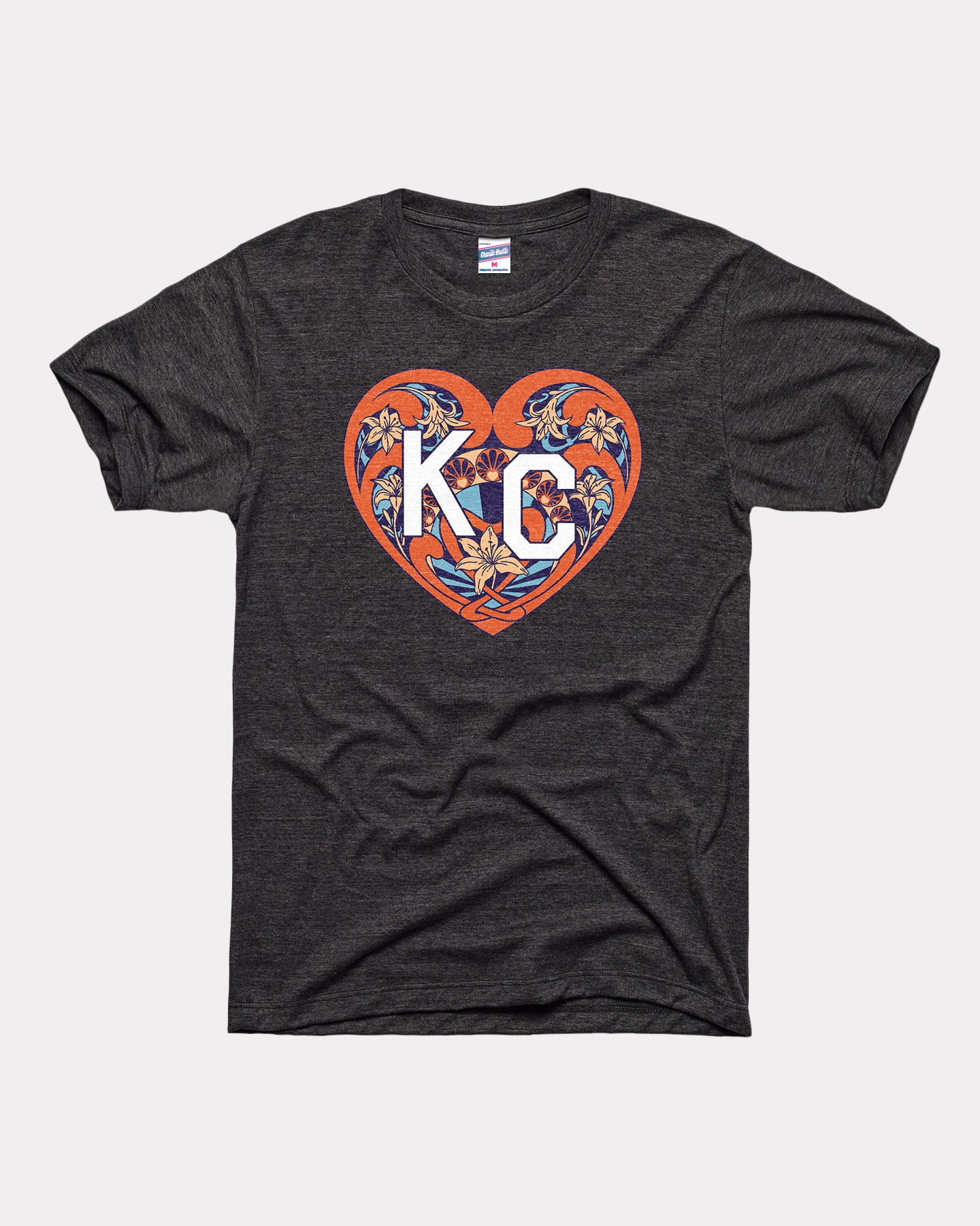 Nelson Atkins Art Nouveau KC Heart Black T-Shirt
