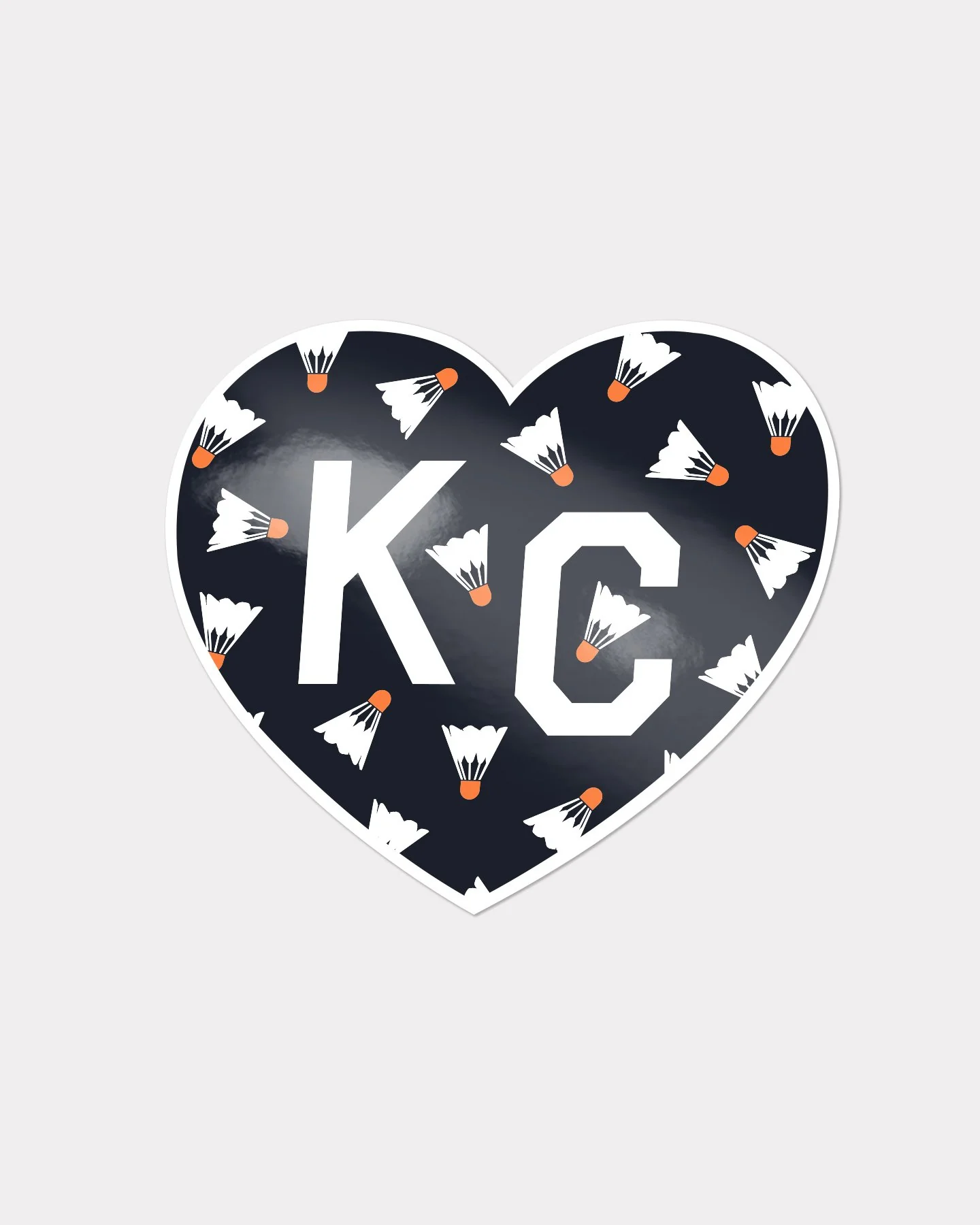Nelson Atkins Navy KC Heart Sticker